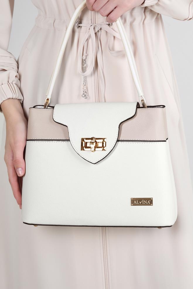 Vêtements hijab  SAC À DÉTAILS EN MÉTAL ALVINA 702 - ALVİNA