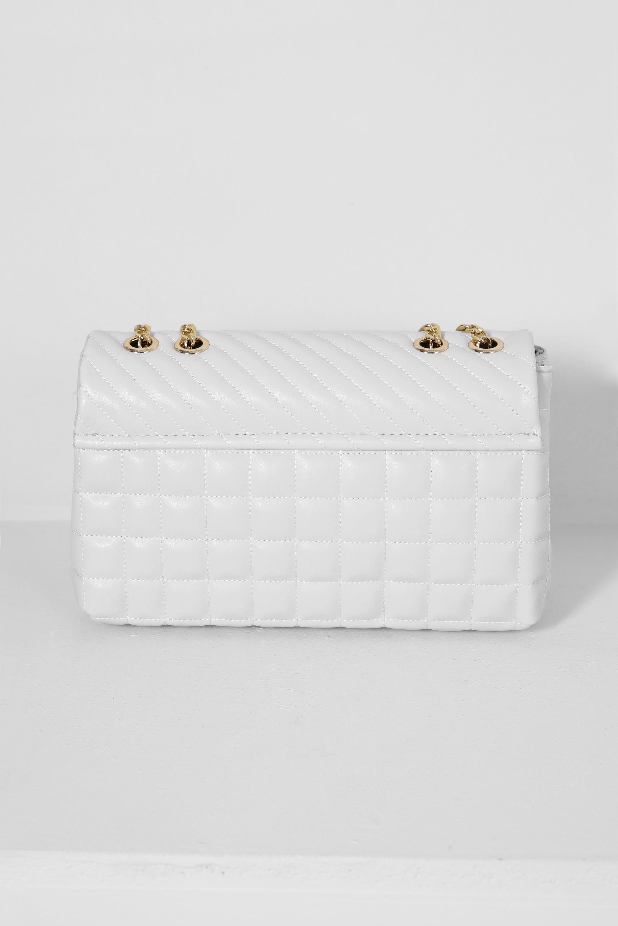 Tesettür giyim BEYAZ ALVİNA ZİNCİR ASKILI ÇANTA 707