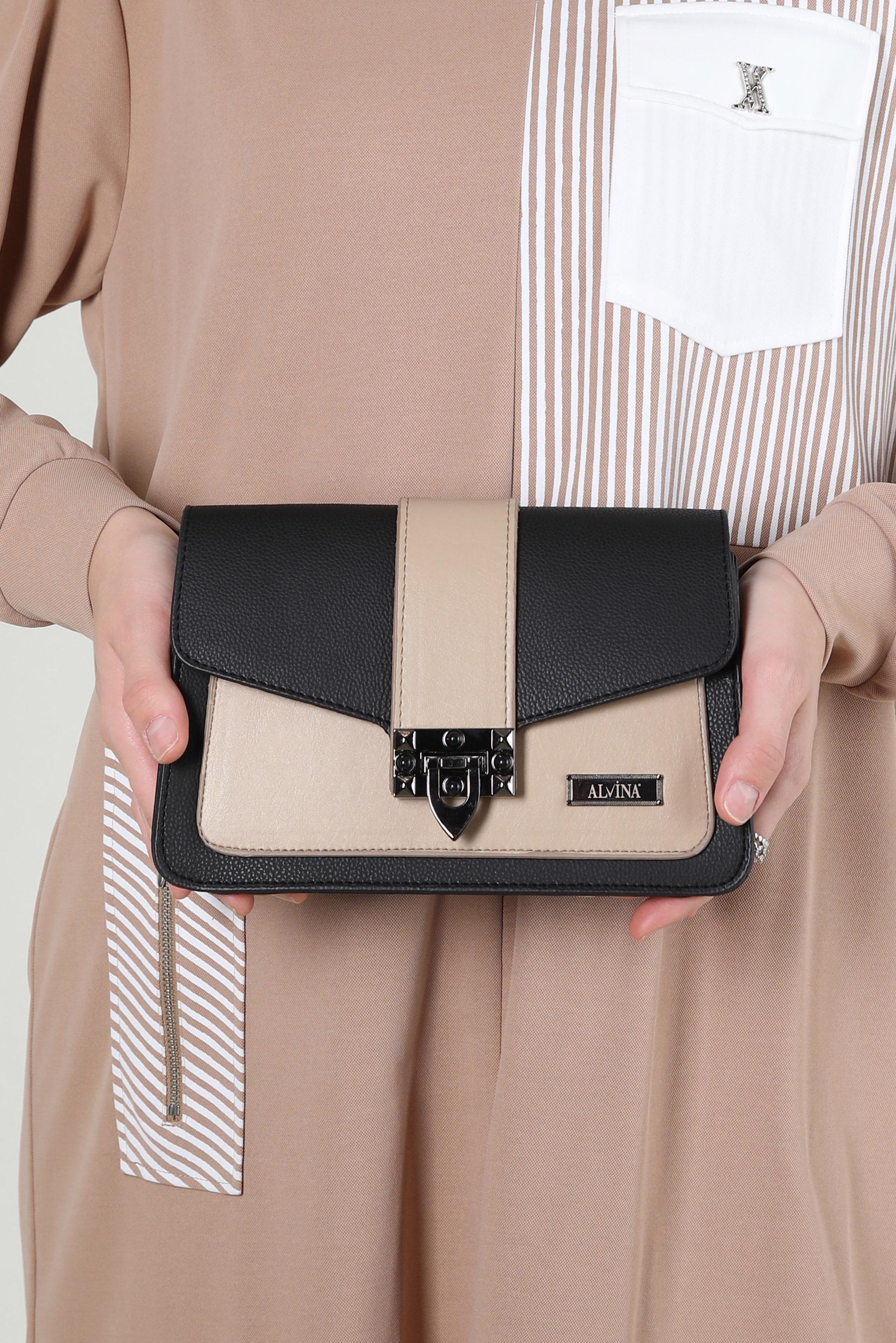 Tesettür giyim SİYAH ALVİNA ÇAPRAZ ASKILI ÇANTA 714