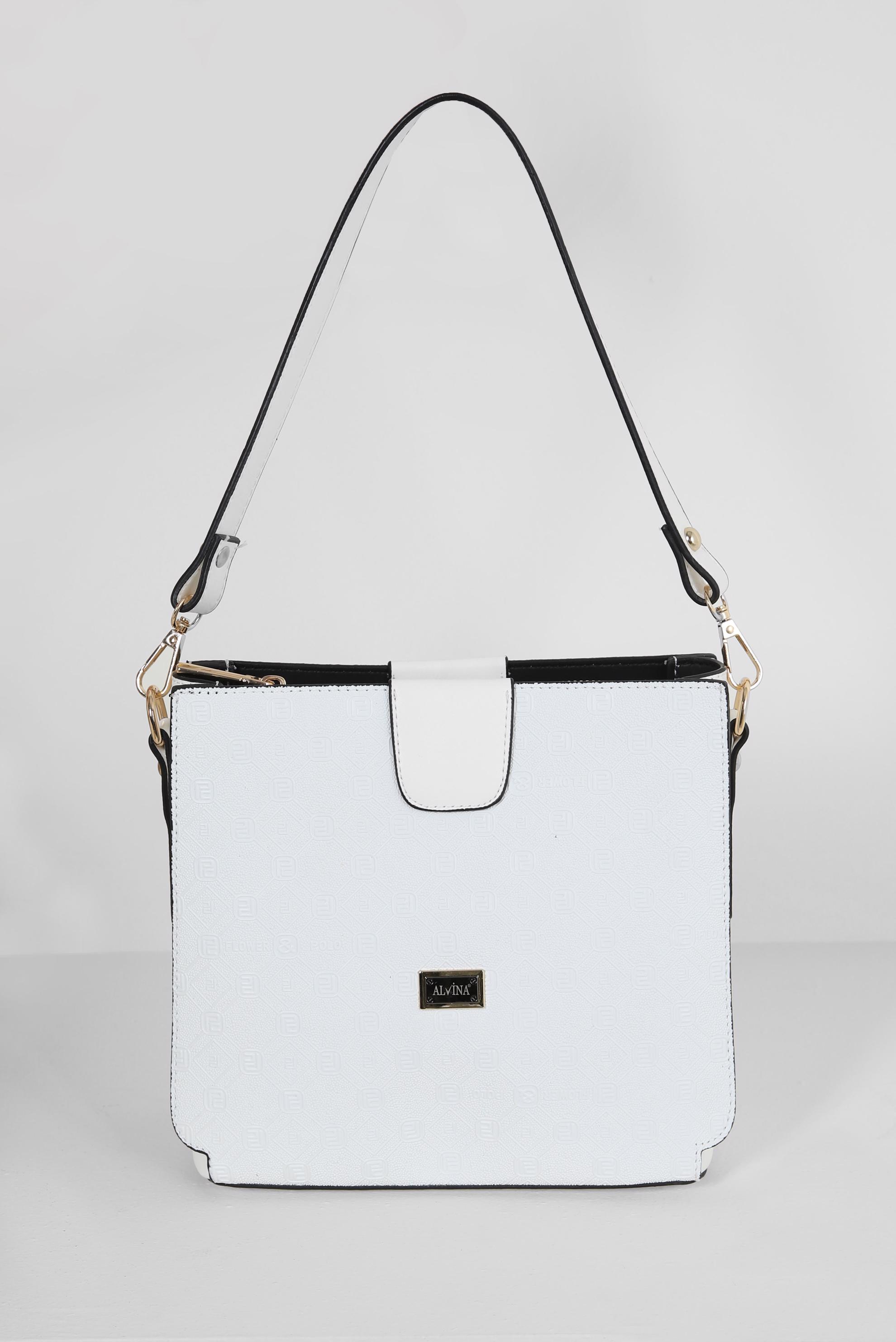 Tesettür giyim BEYAZ ALVİNA ÇANTA 730