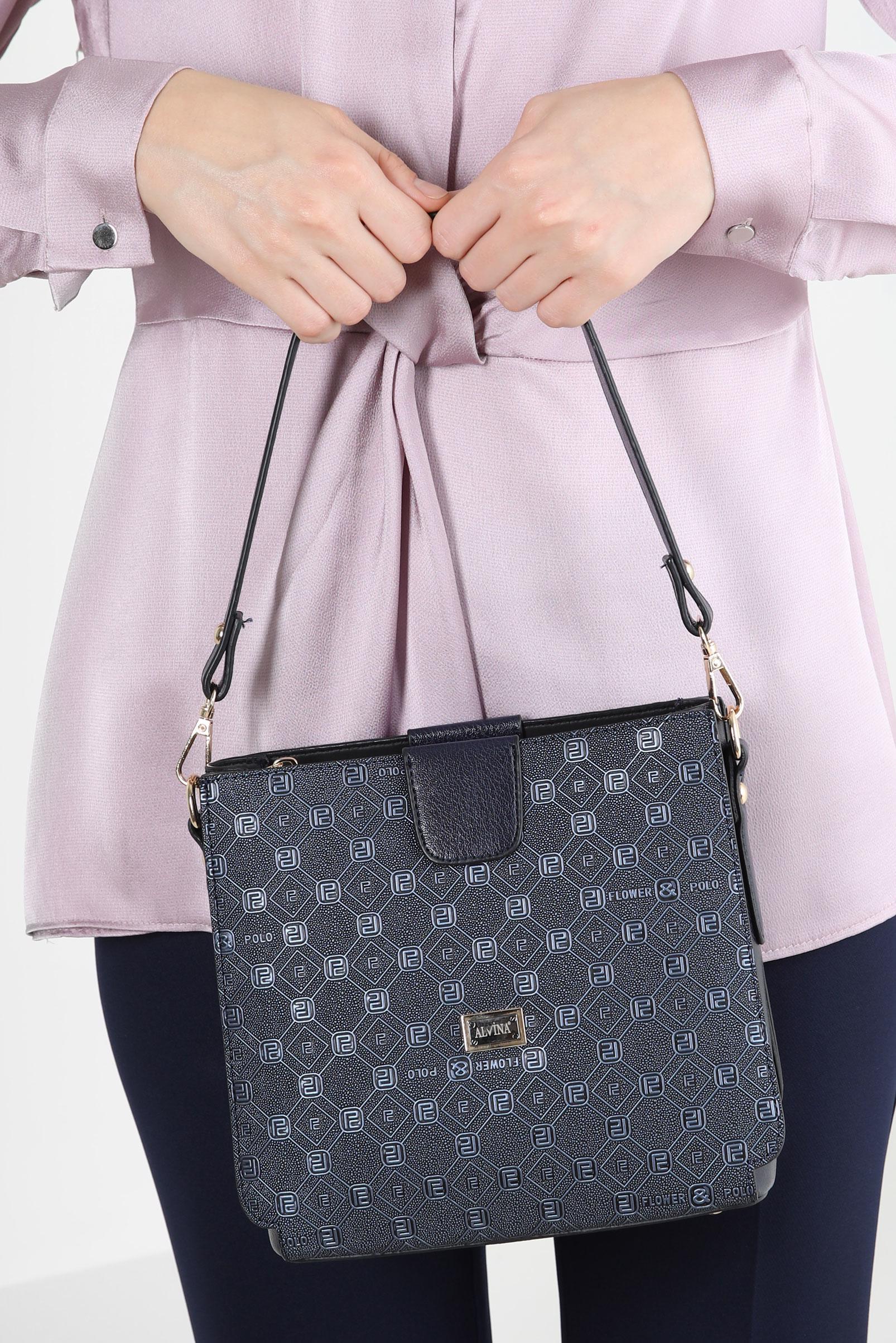 Tesettür giyim LACİVERT ALVİNA ÇANTA 730