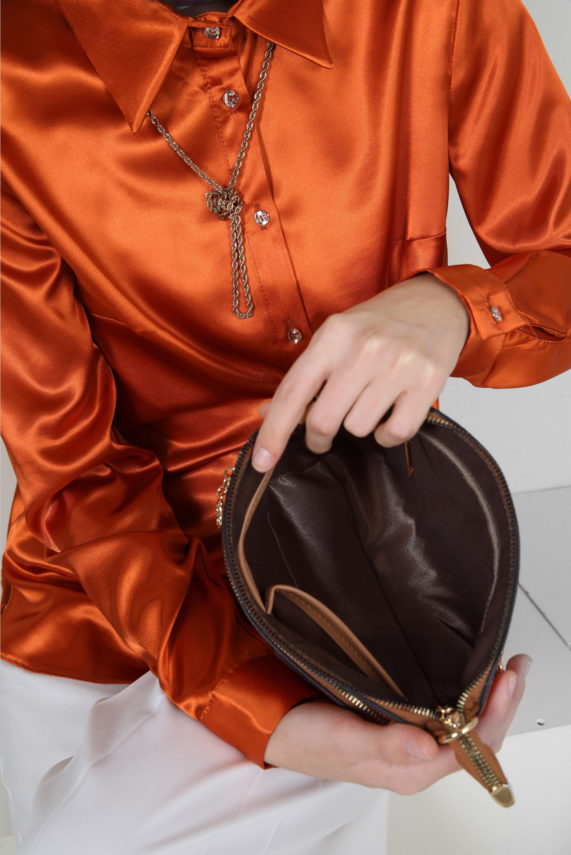 Tesettür giyim TURUNCU ALVİNA ÇANTA 732