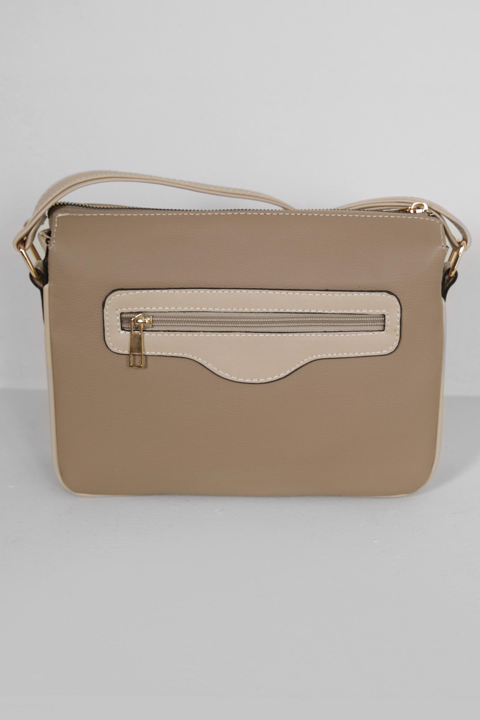 Tesettür giyim VİZON ALVİNA ÇAPRAZ ASKILI ÇANTA 814