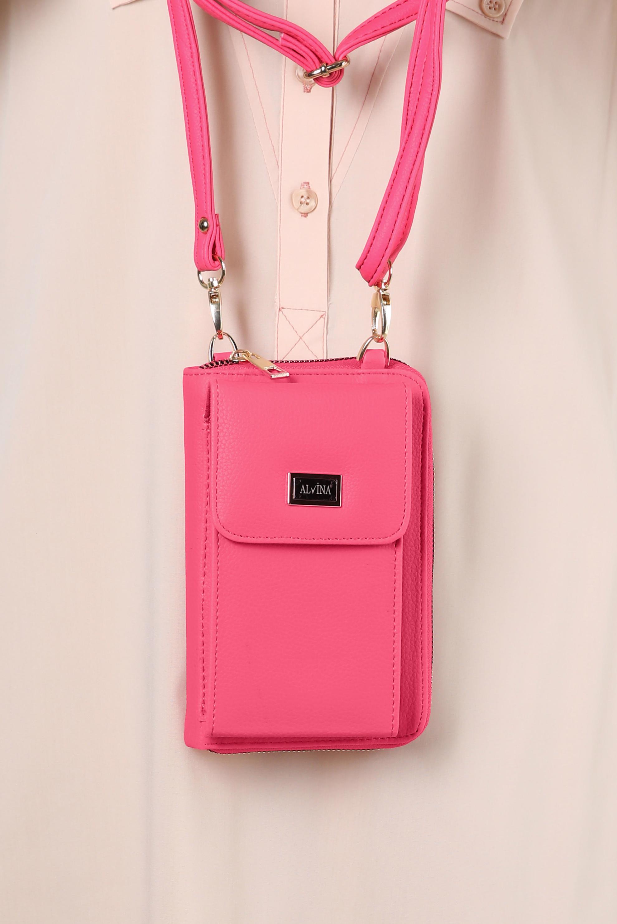 Tesettür giyim FUŞYA ALVİNA ÇANTA 1411