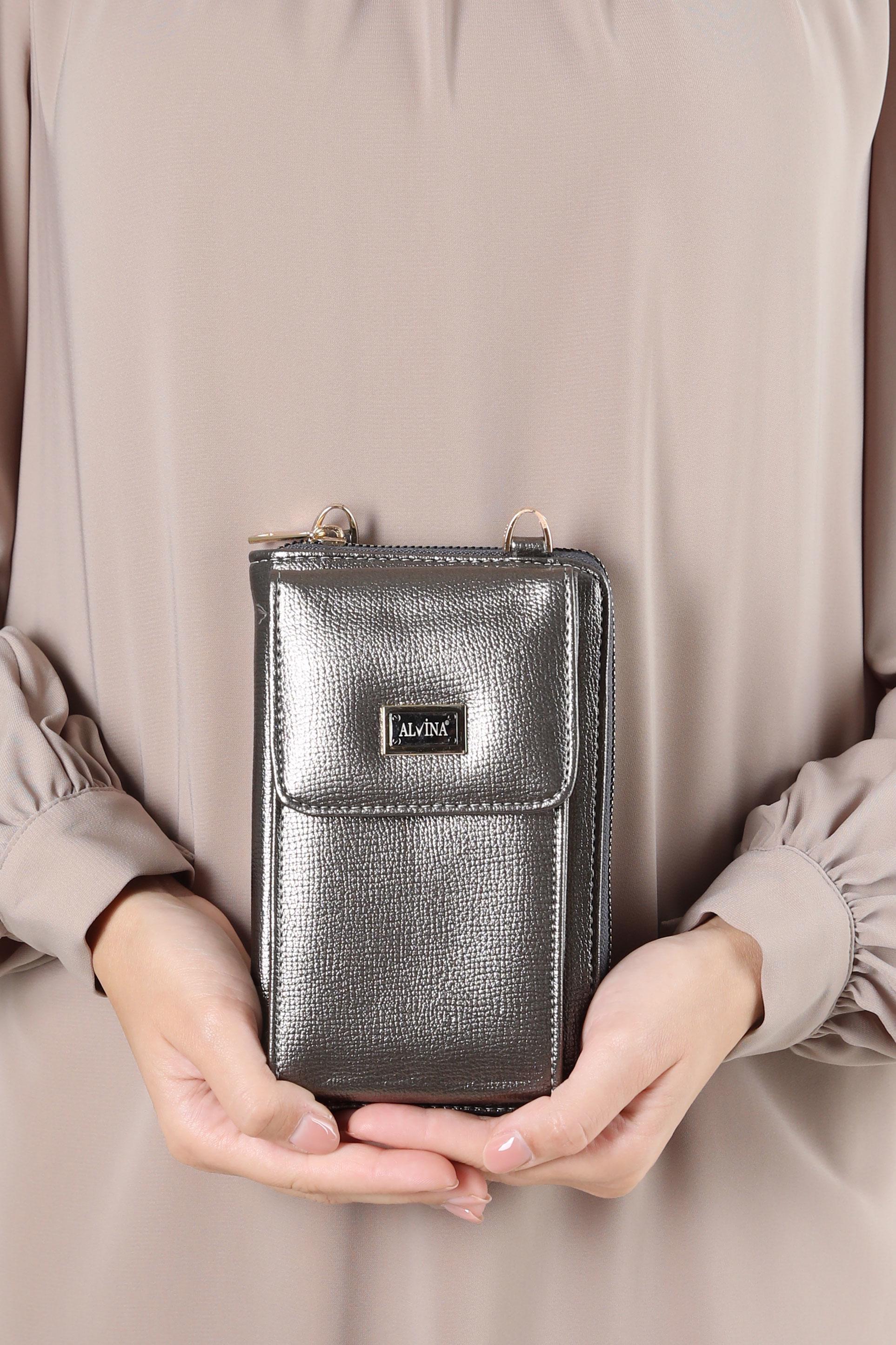 Tesettür giyim BEJ ALVİNA ÇANTA 1411