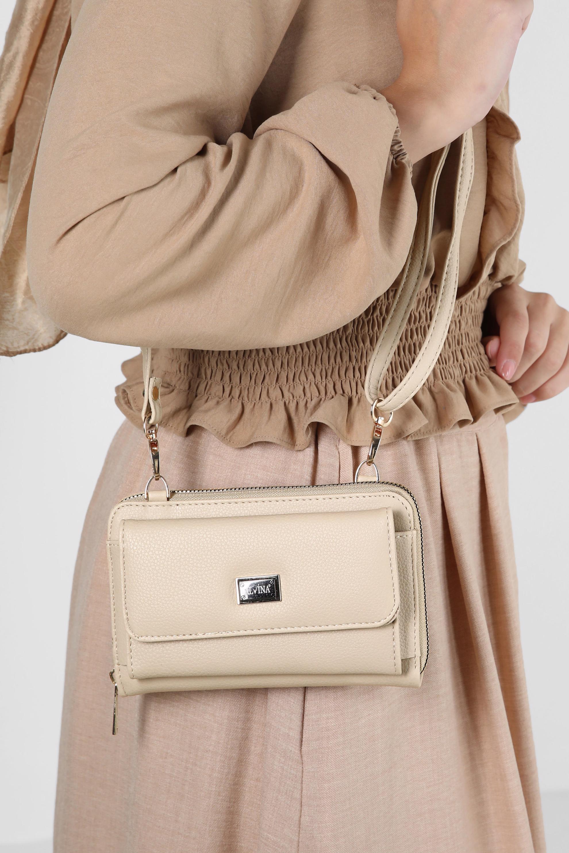 Tesettür giyim BEYAZ ALVİNA ÇANTA 1412