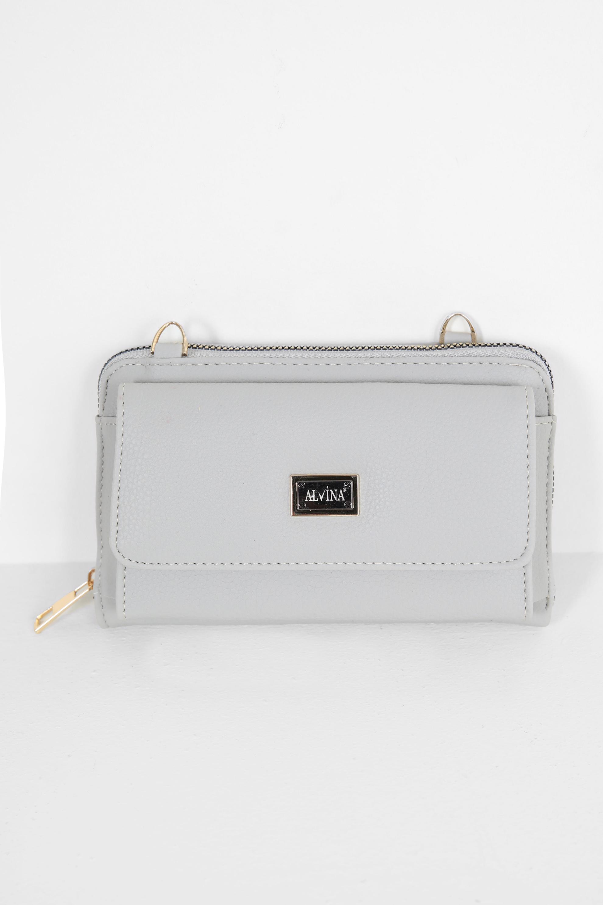 Tesettür giyim GRİ ALVİNA ÇANTA 1412