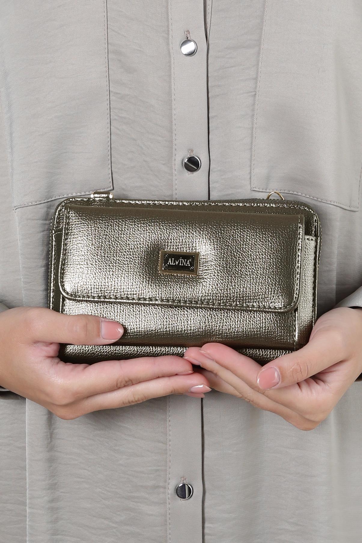 Tesettür giyim BEJ ALVİNA ÇANTA 1412