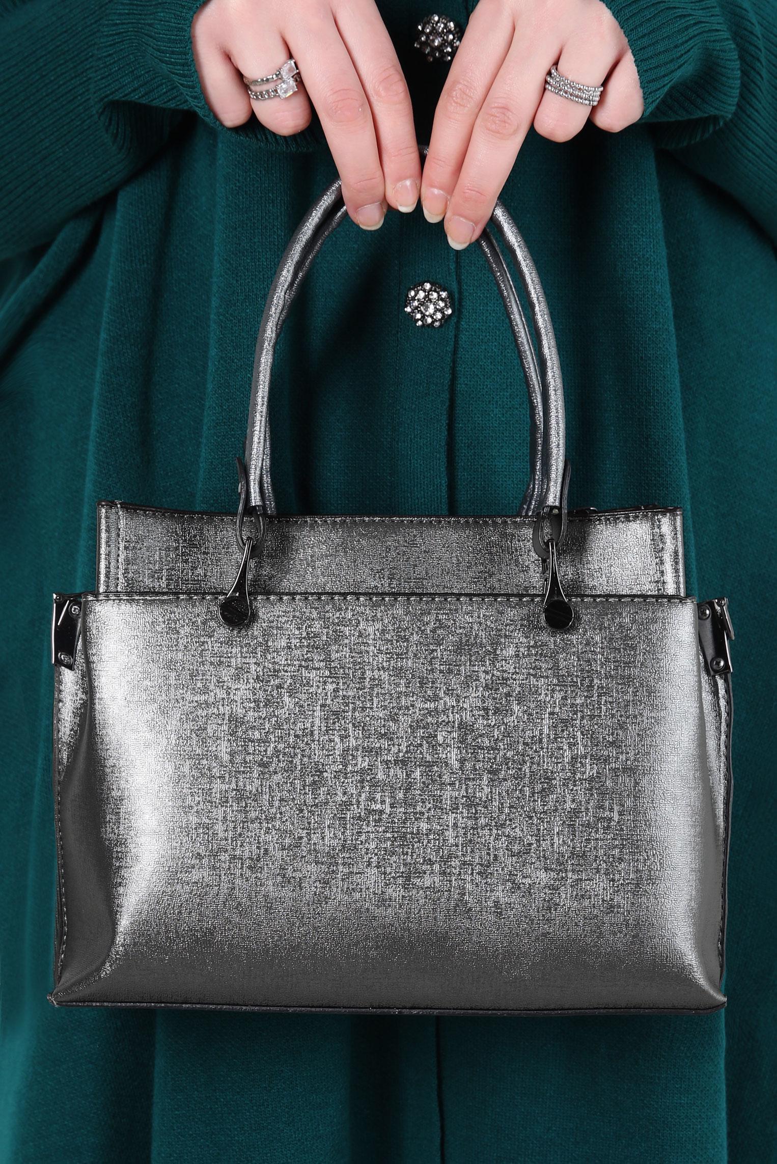 Tesettür giyim BEJ ALVİNA ÇANTA 2041