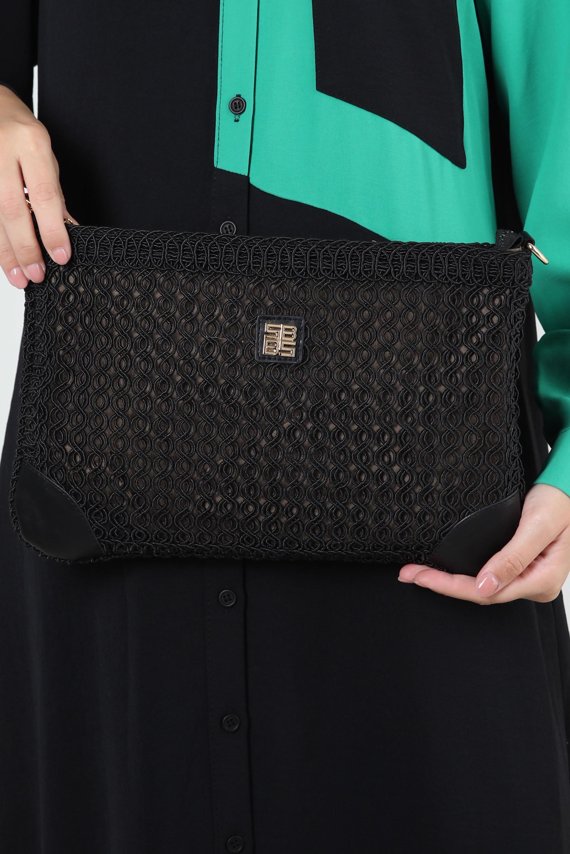 Tesettür giyim SİYAH ALVİNA ÇANTA 2078 