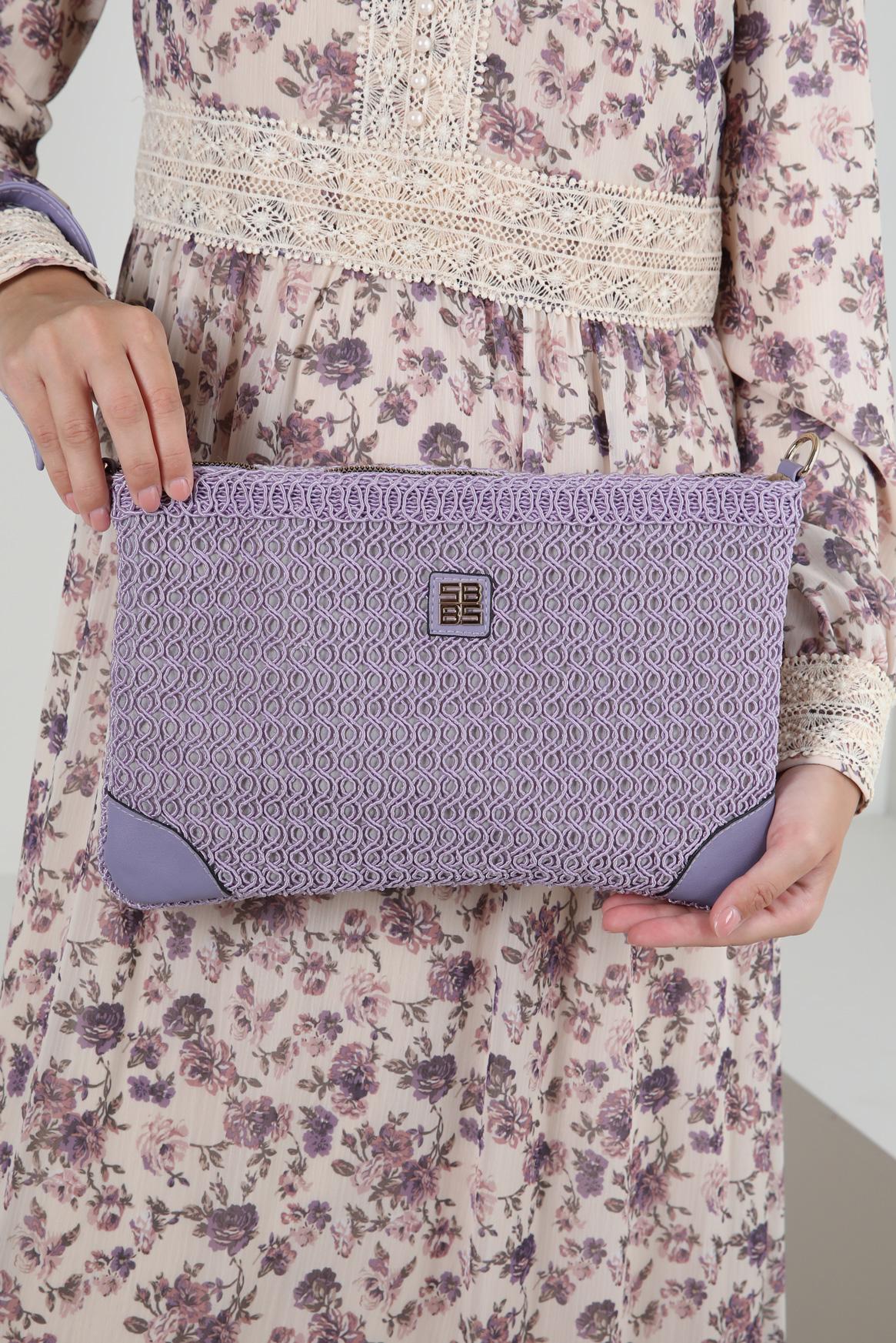 Tesettür giyim MOR ALVİNA ÇANTA 2078 