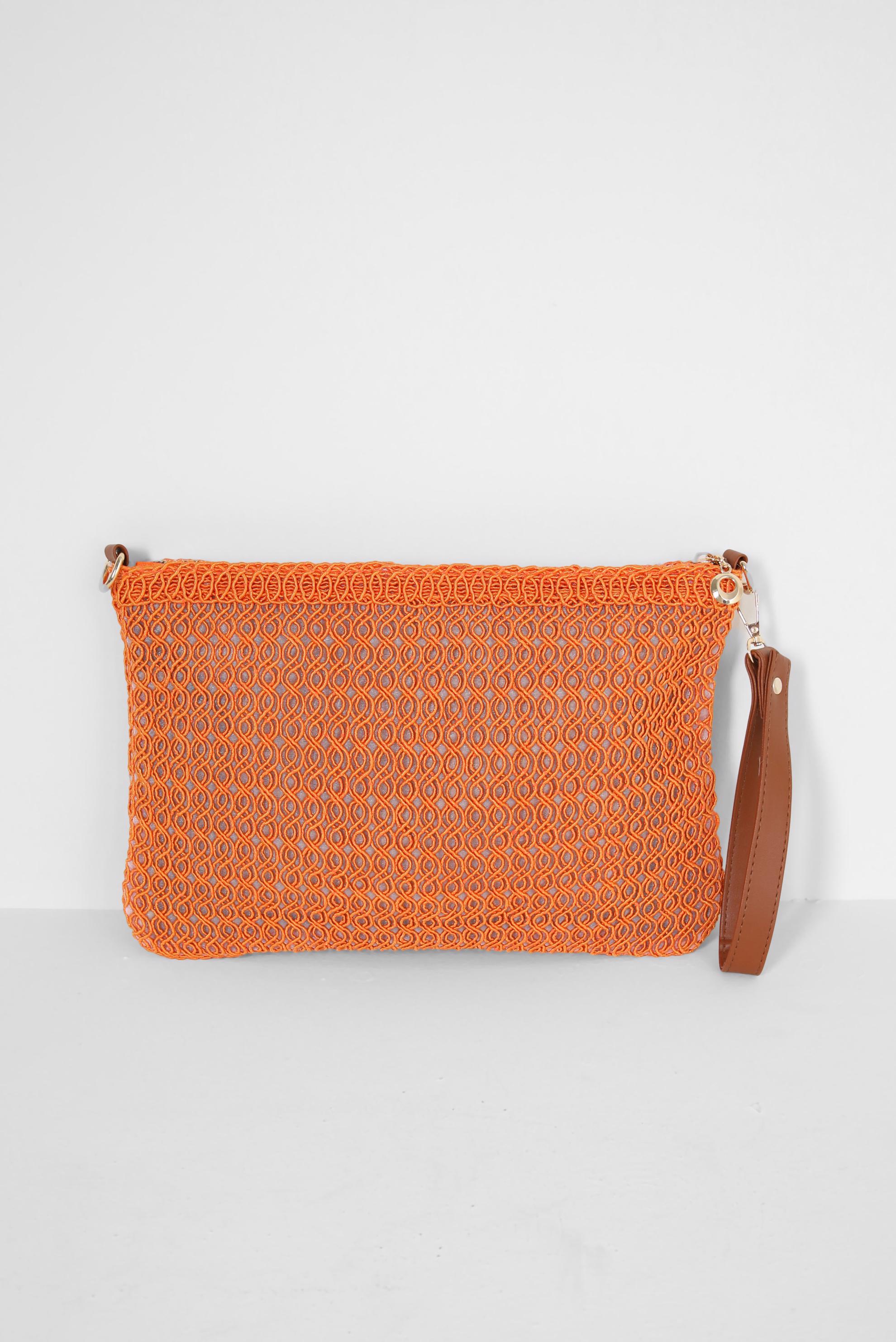 Tesettür giyim TURUNCU ALVİNA ÇANTA 2078 