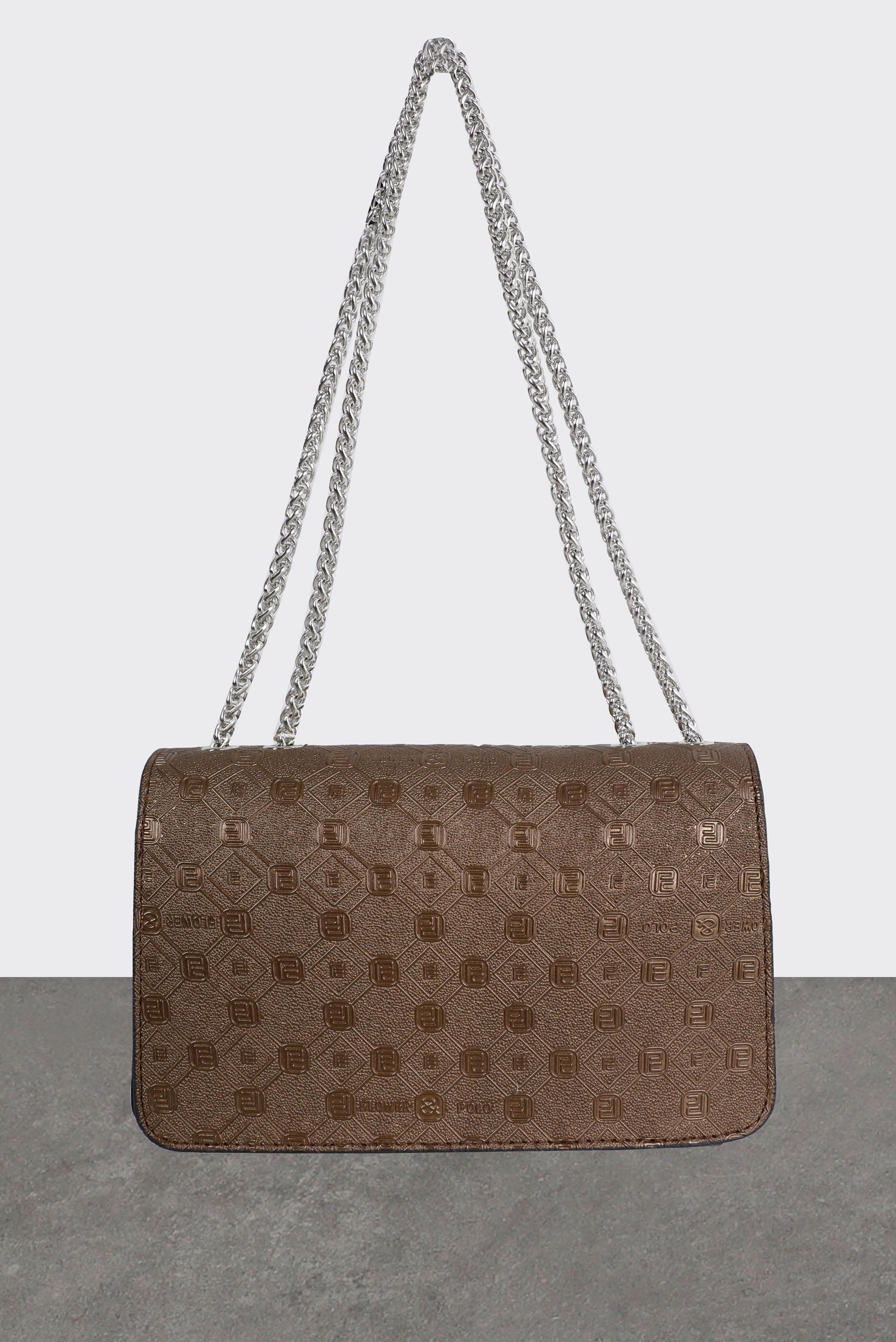 Tesettür giyim VİZON  ALVİNA ZİNCİR ASKILI ÇANTA 3062