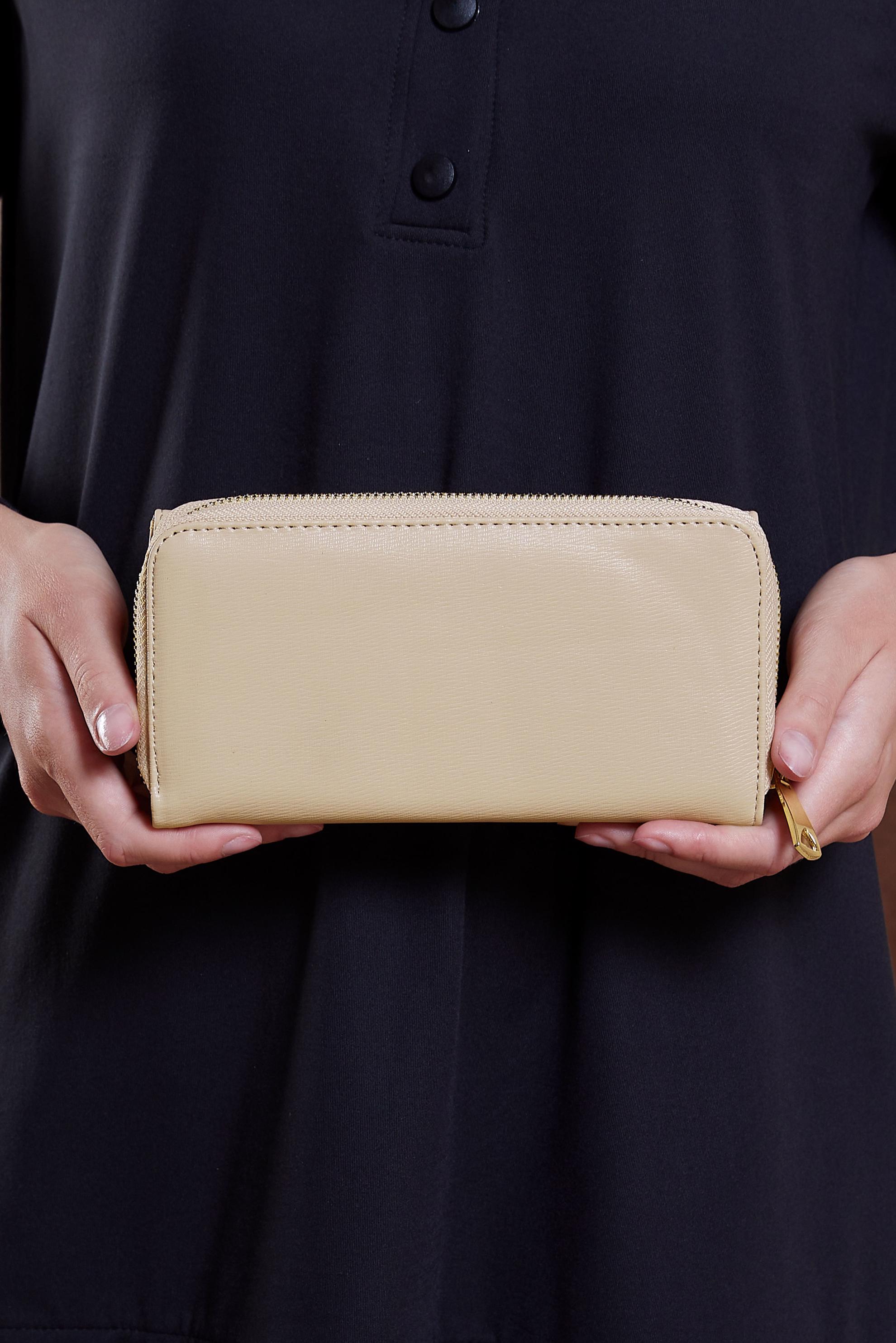 Tesettür giyim VİZON ALVİNA CÜZDAN 3612