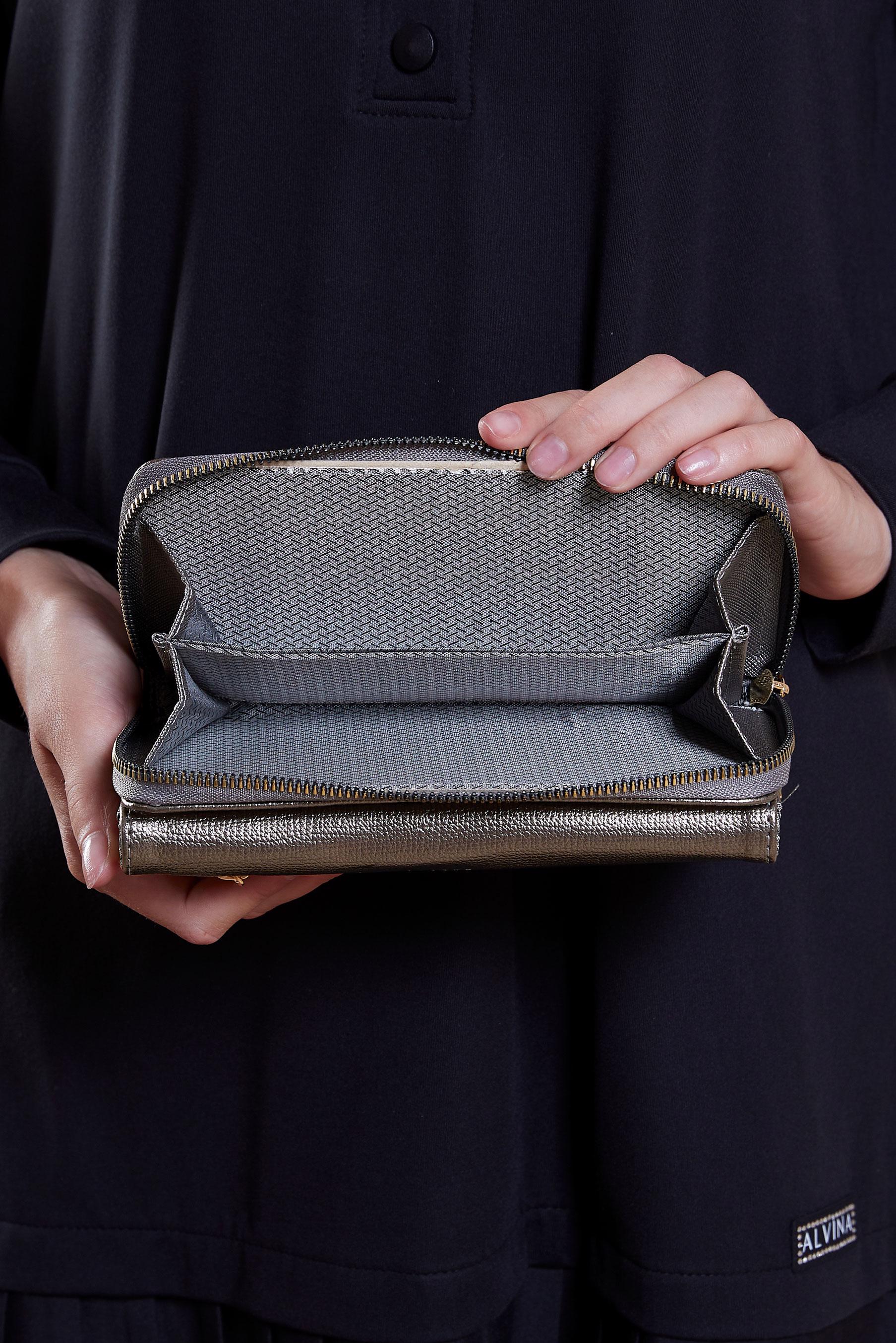 Tesettür giyim BEJ ALVİNA CÜZDAN 3612