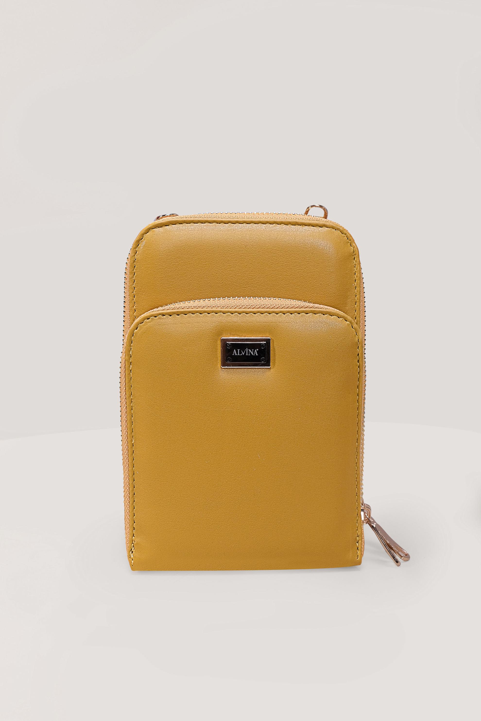 Tesettür giyim SARI ALVİNA ÇANTA 6025