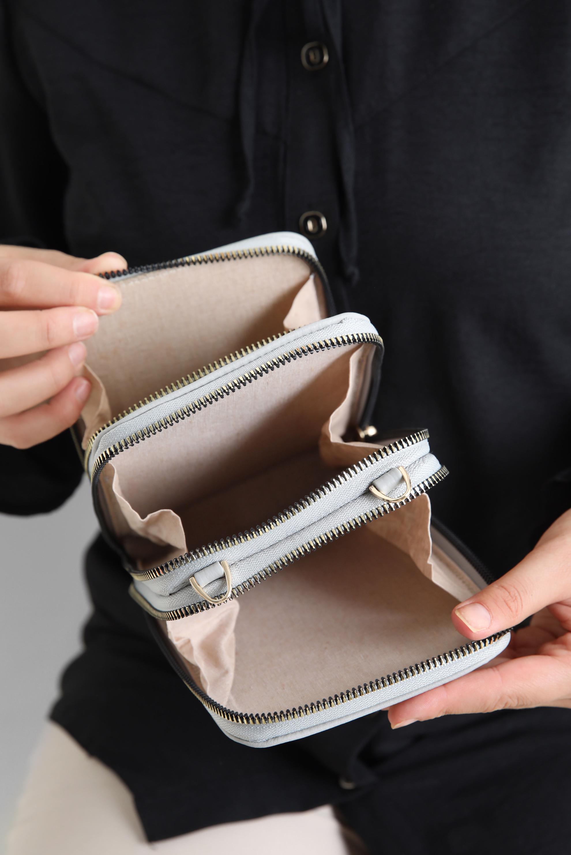 Tesettür giyim GRİ ALVİNA ÇANTA 6025