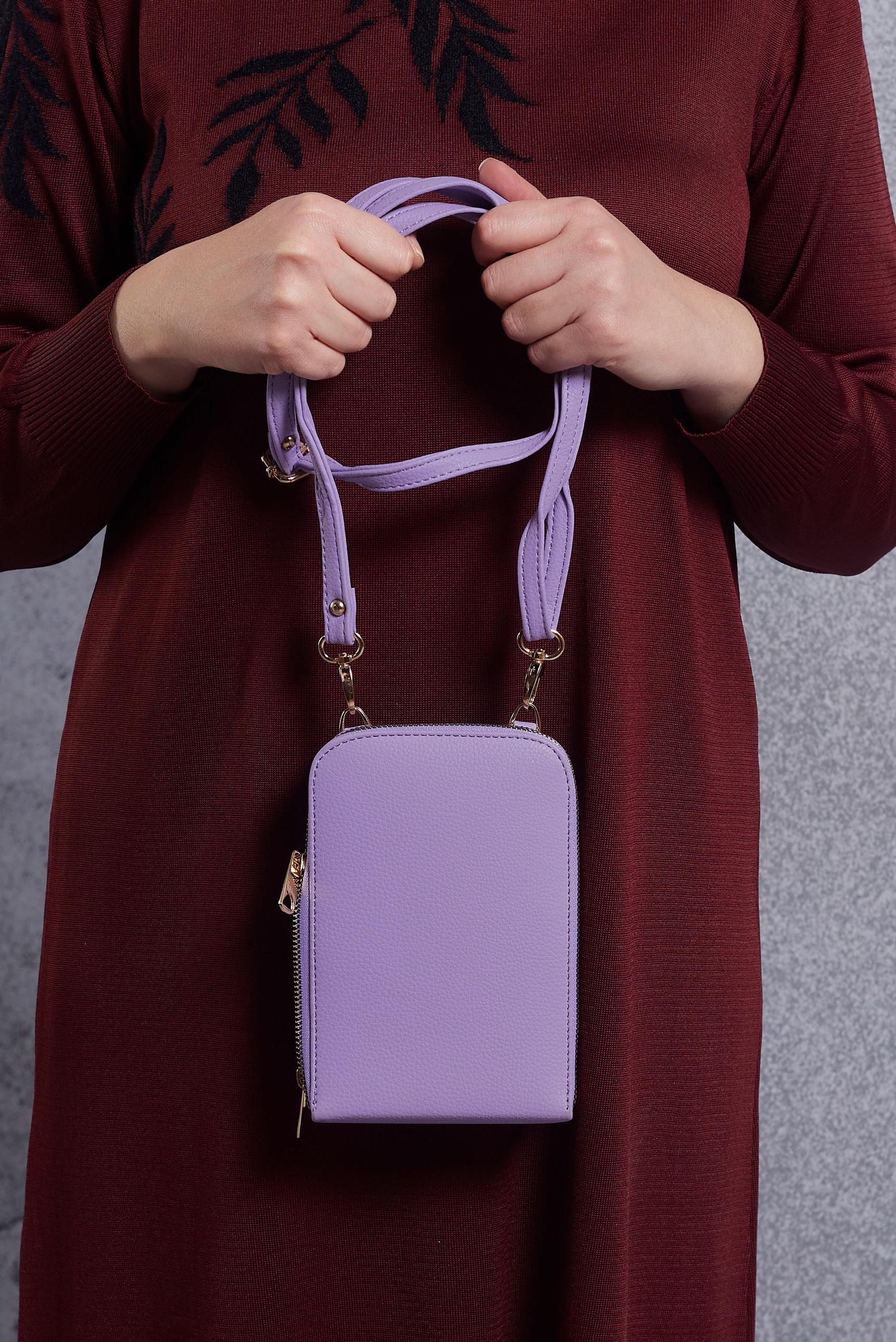 Tesettür giyim MOR ALVİNA ÇANTA 6025