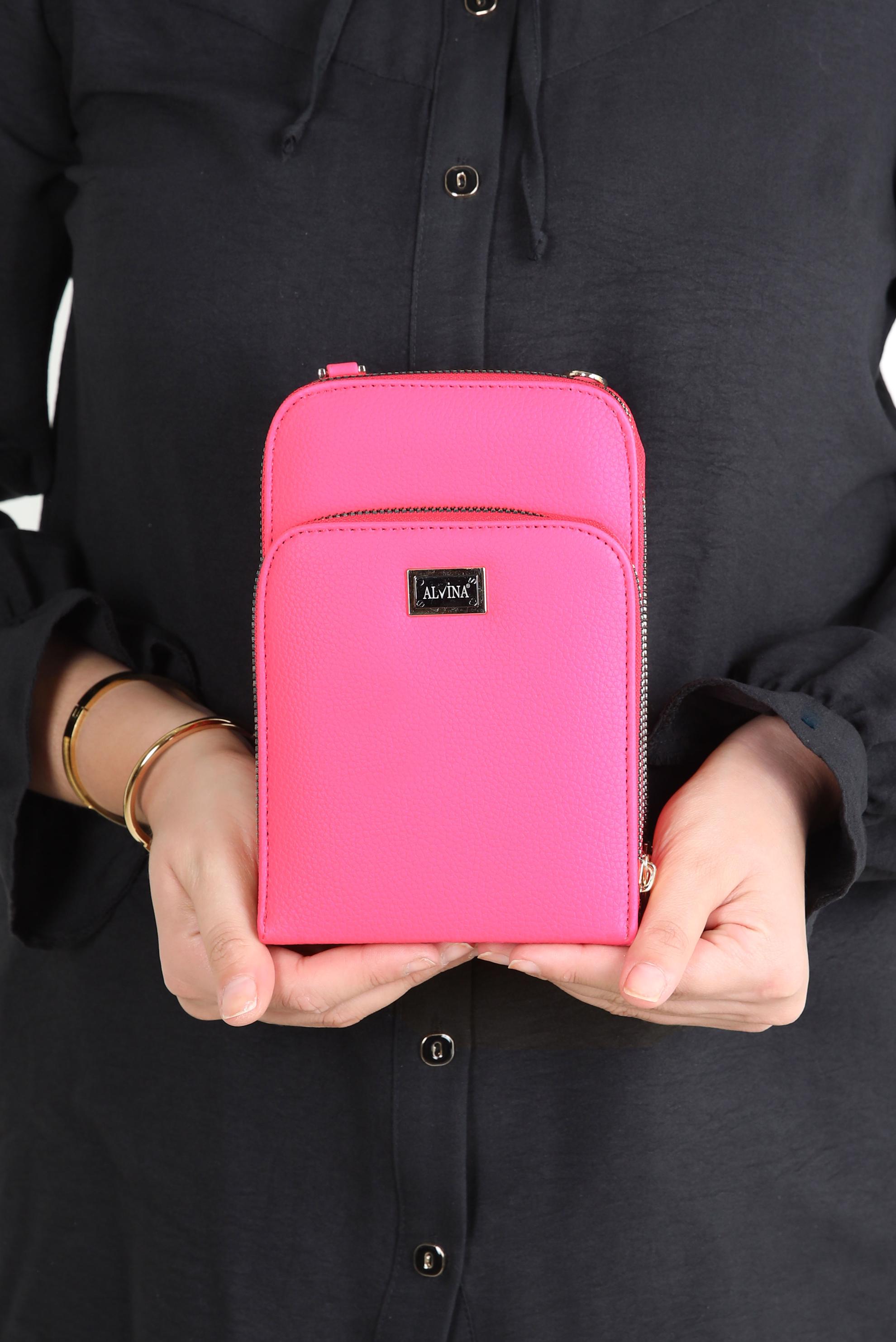 Tesettür giyim FUŞYA ALVİNA ÇANTA 6025