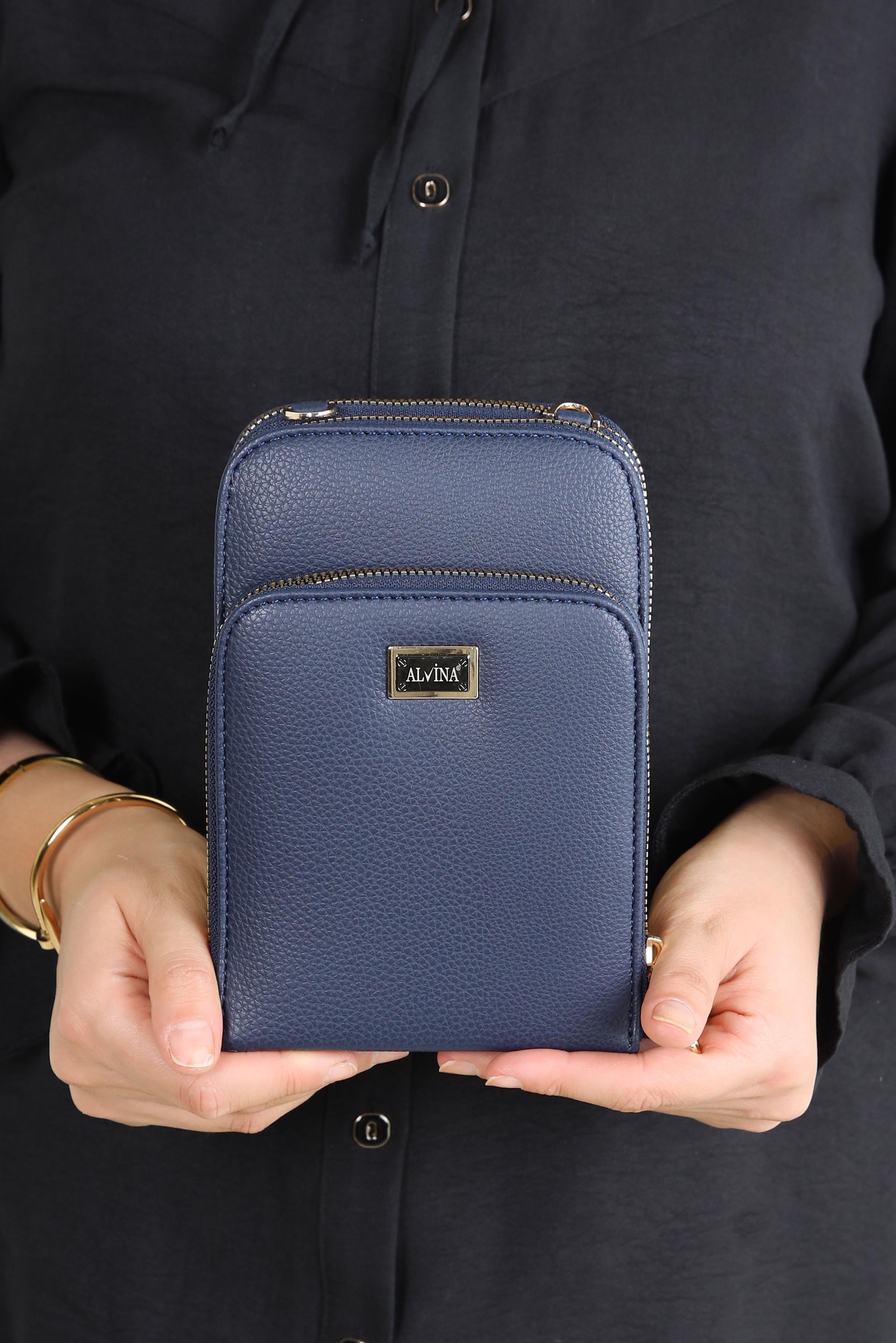 Tesettür giyim LACİVERT ALVİNA ÇANTA 6025