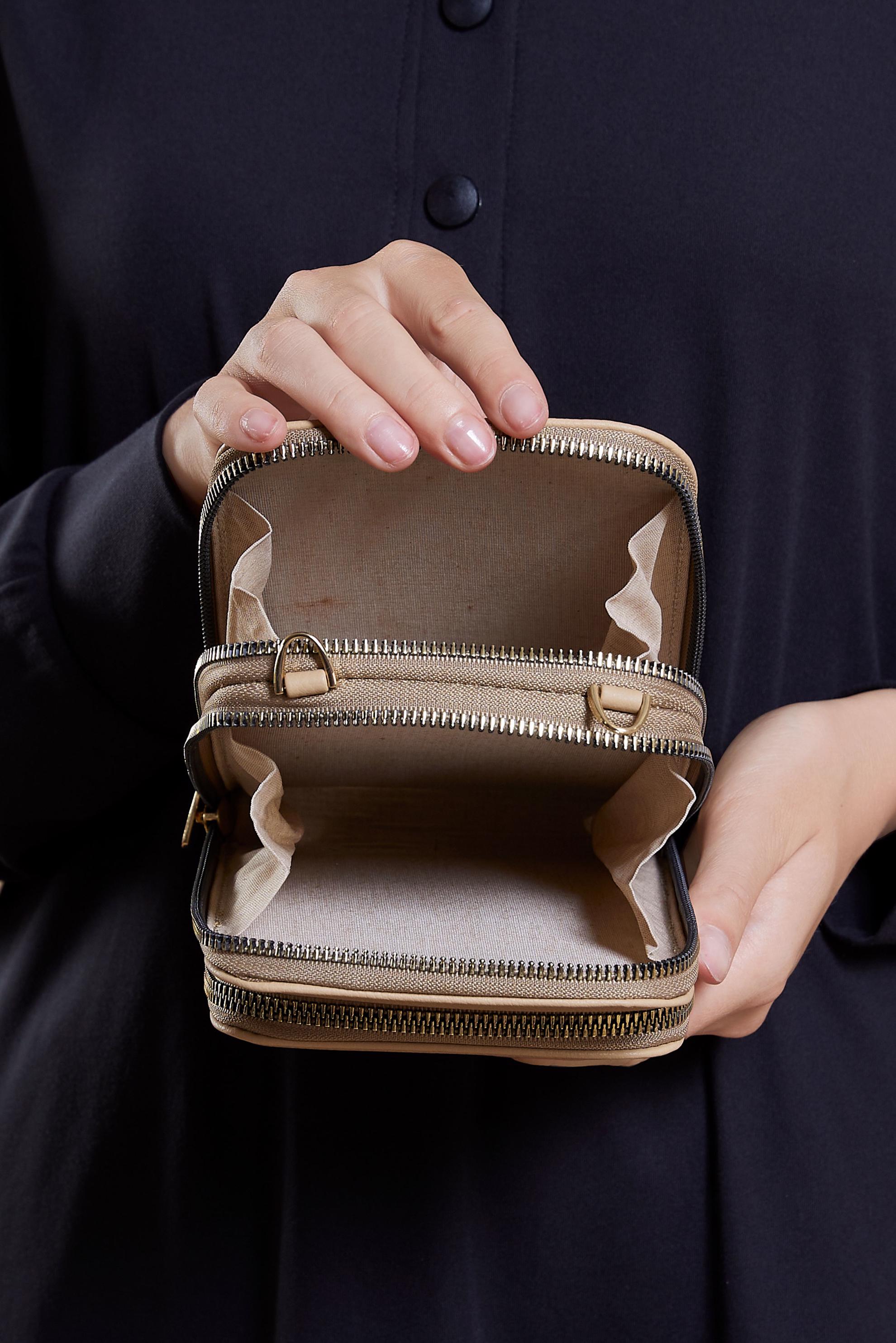 Tesettür giyim BEJ ALVİNA ÇANTA 6025