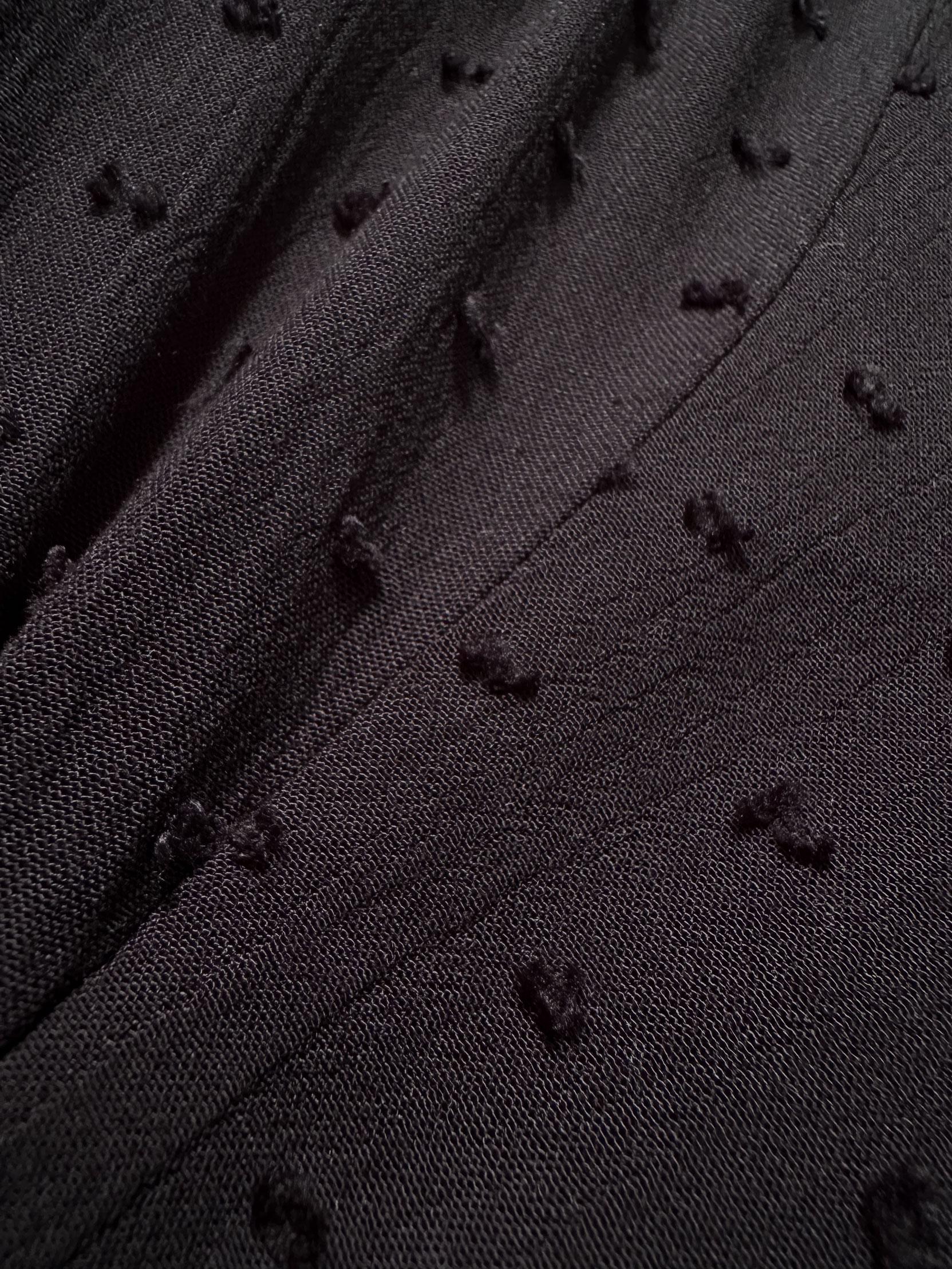 Tesettür giyim SİYAH ROBALI BAĞLAMA DETAYLI ELBİSE 43744 