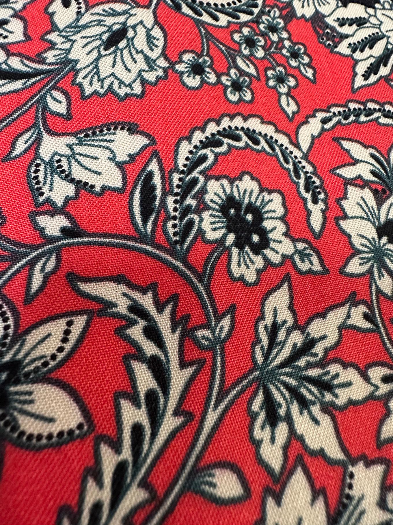 Tesettür giyim MERCAN DESENLİ YAKASI BAĞLAMALI ELBİSE 43748