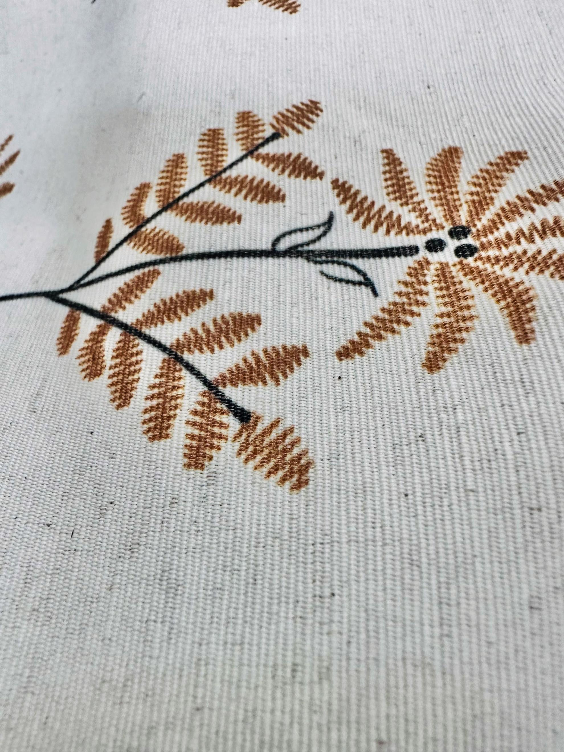 Tesettür giyim KAHVE ÇİÇEK DESENLİ KEMERLİ ELBİSE 43768