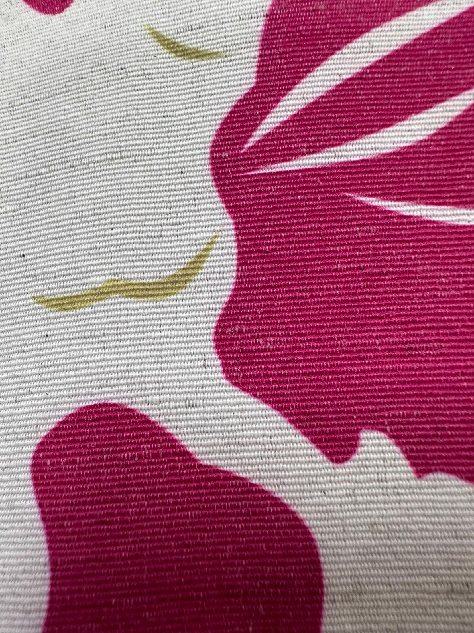 Tesettür giyim FUŞYA DESENLİ DÜĞME DETAYLI ELBİSE 43781