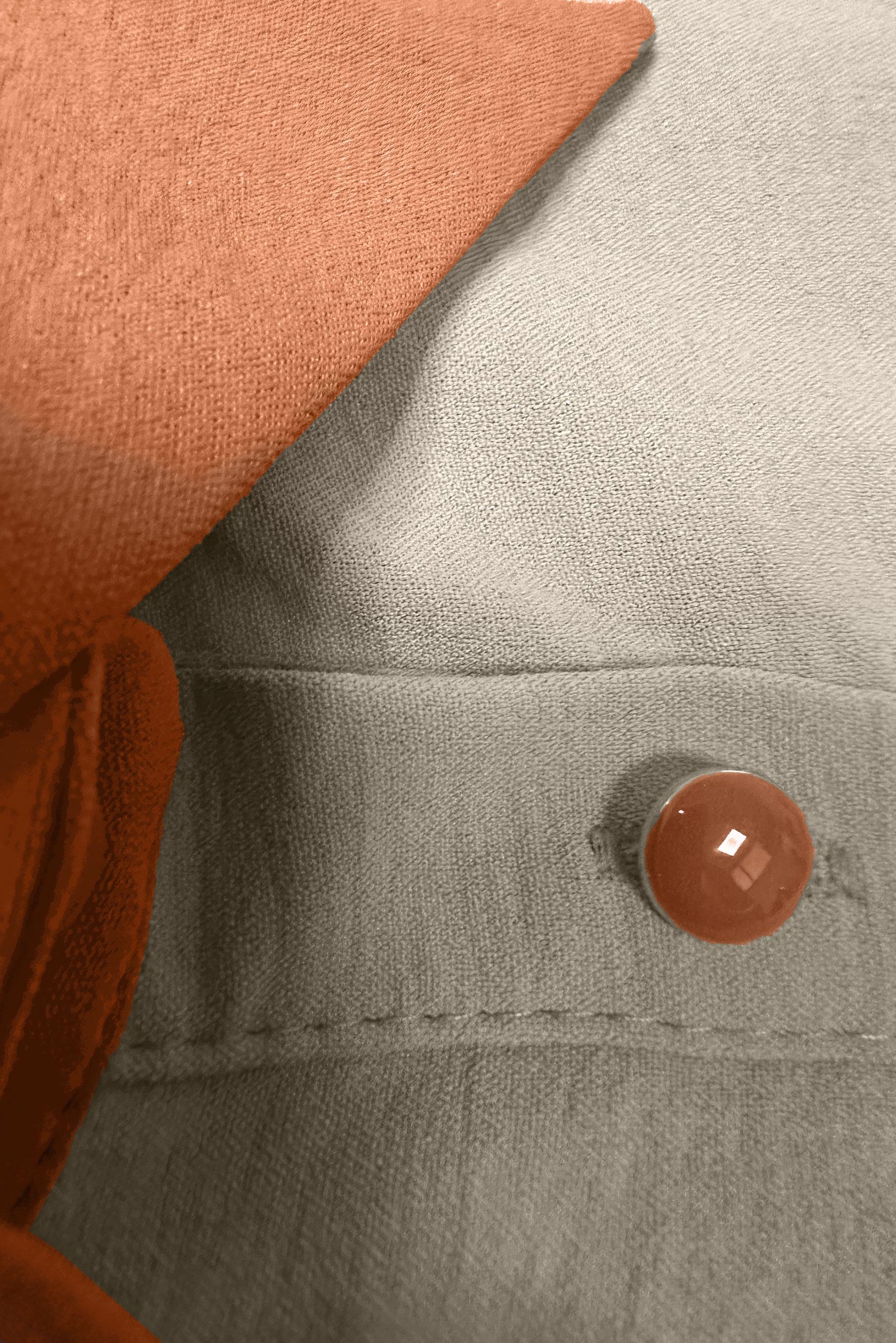 Tesettür giyim KAHVE YANI BAĞLAMA DETAYLI İKİ RENKLİ ELBİSE 43936