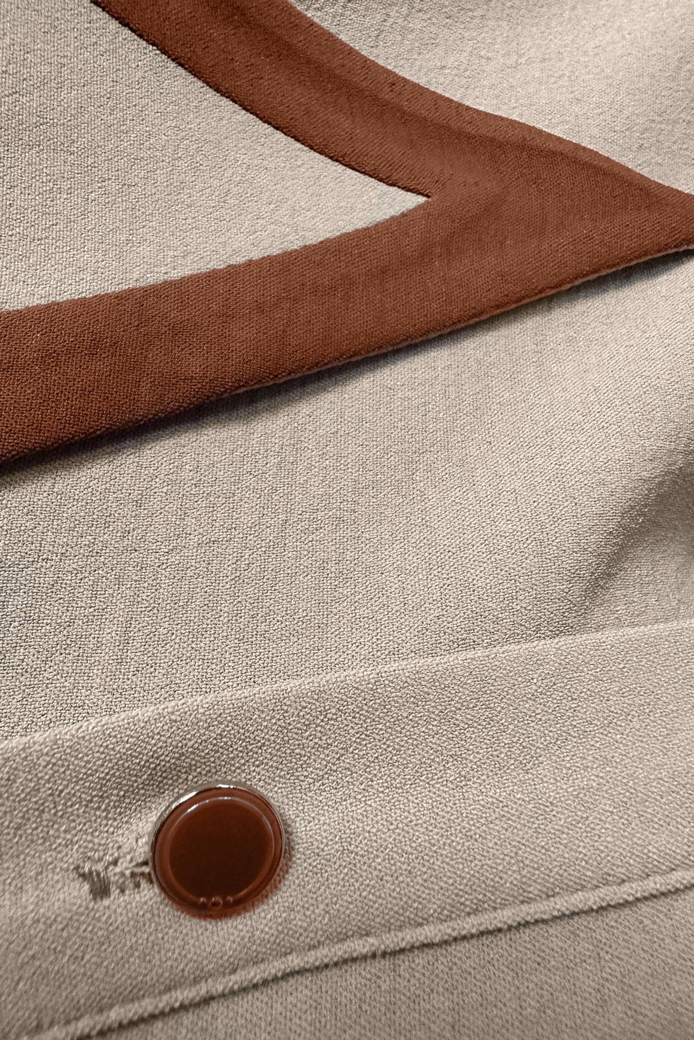 Tesettür giyim KUM YAKA DETAYLI DÜĞMELİ KEMERLİ ELBİSE 43937