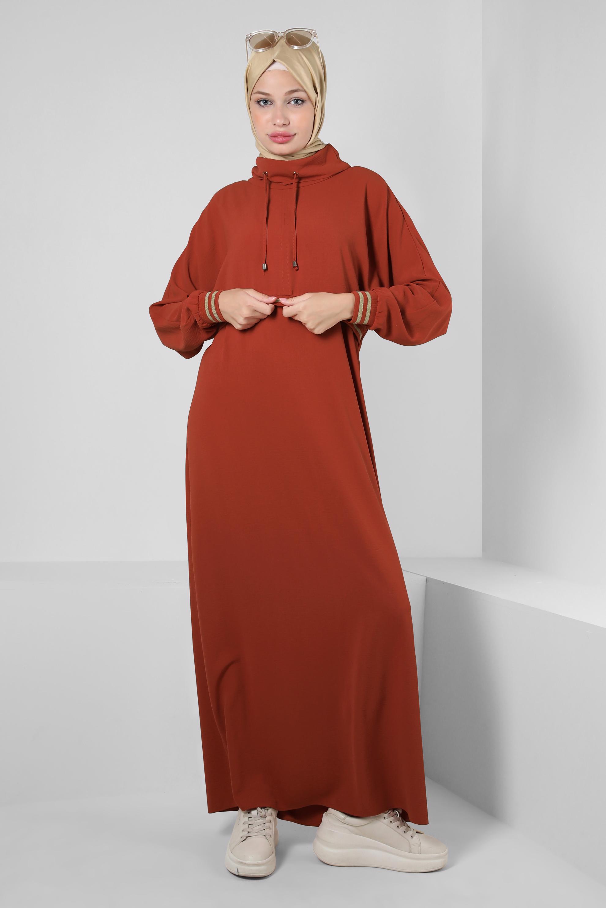 Hijab clothing ORANGE DRESS SUIT 43938