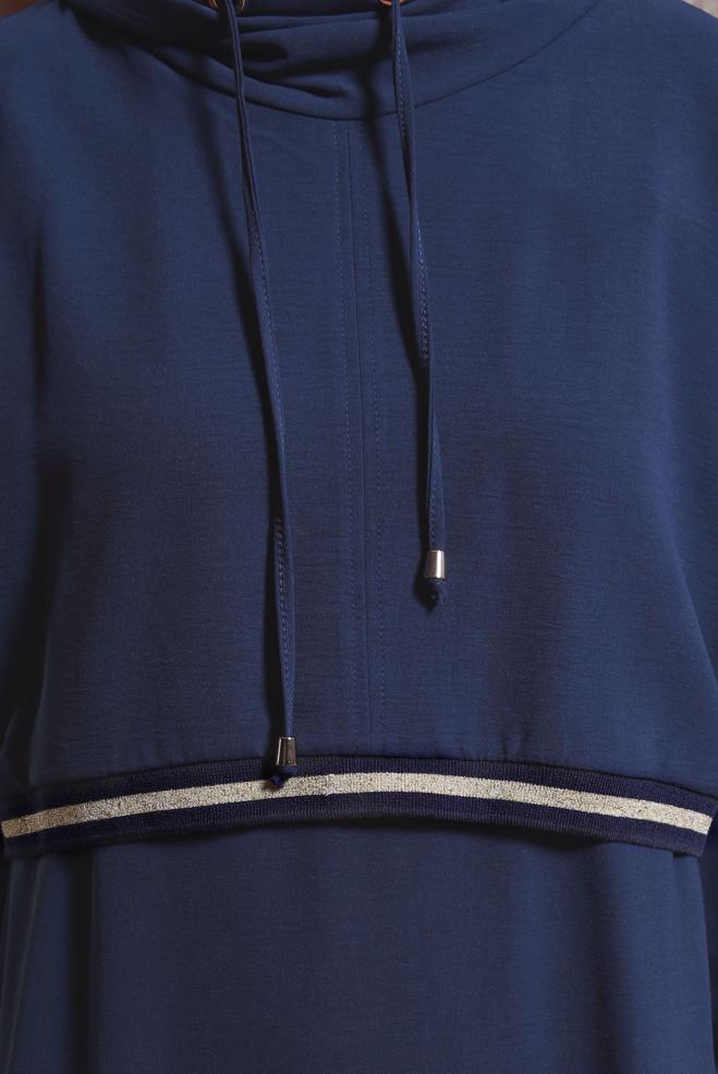 Hijab clothing NAVY BLUE DRESS SUIT 43938 - ALVİNA