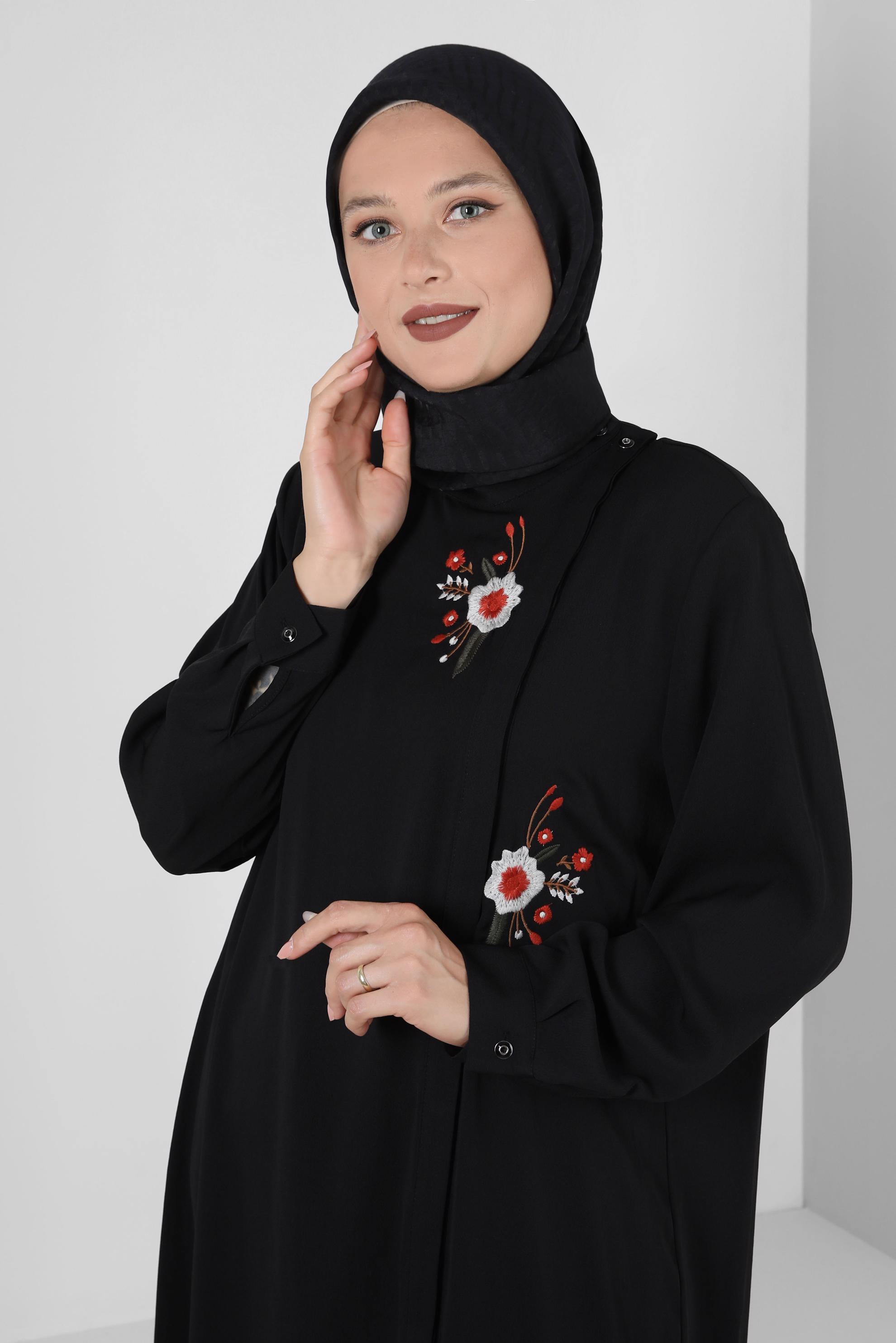 Tesettür giyim SİYAH ALVİNA ÇİZGİ DESENLİ VİSKON EŞARP 8257