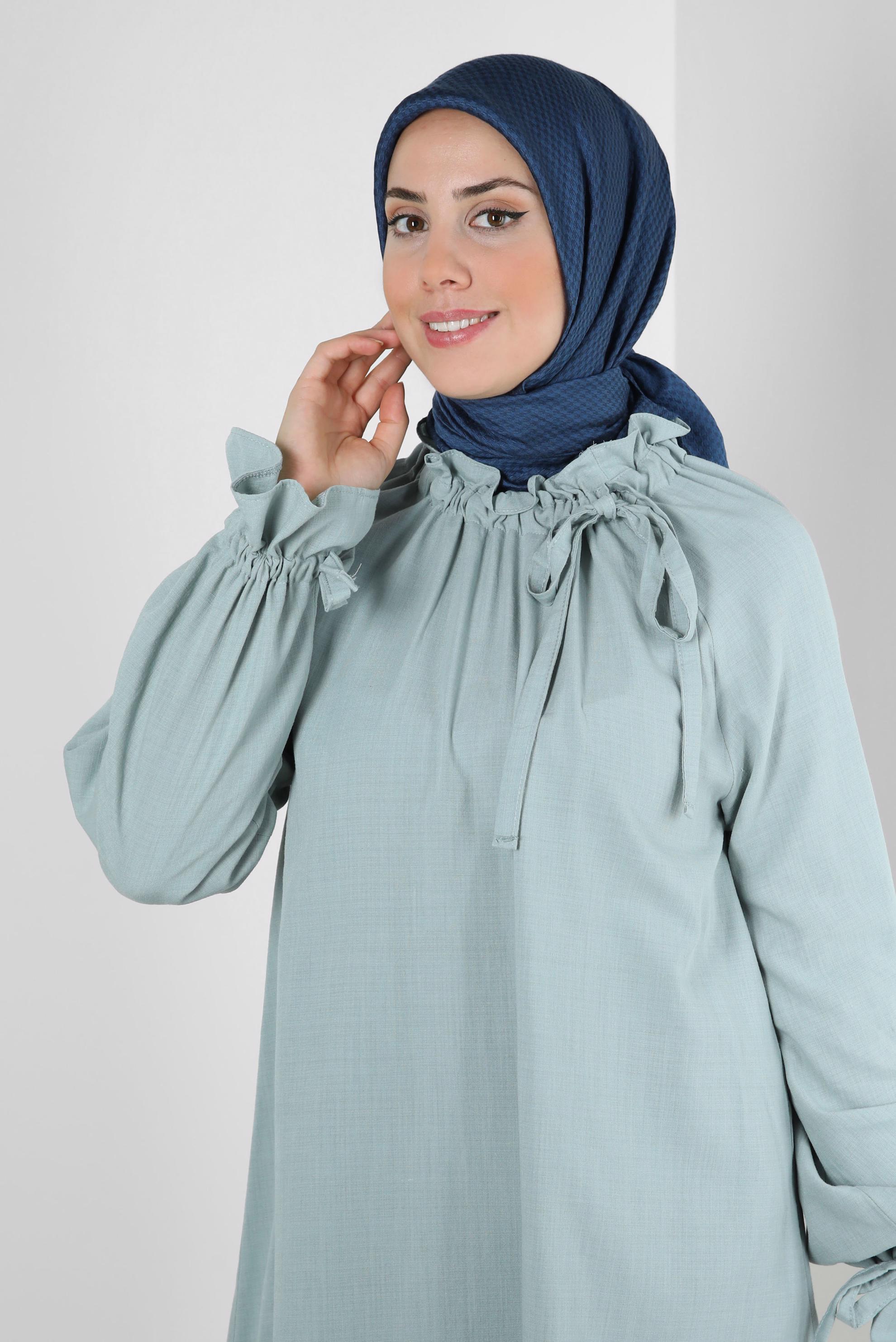 Tesettür giyim LACİVERT ALVİNA KAZAYAĞI DESEN VİSKON EŞARP 8259 