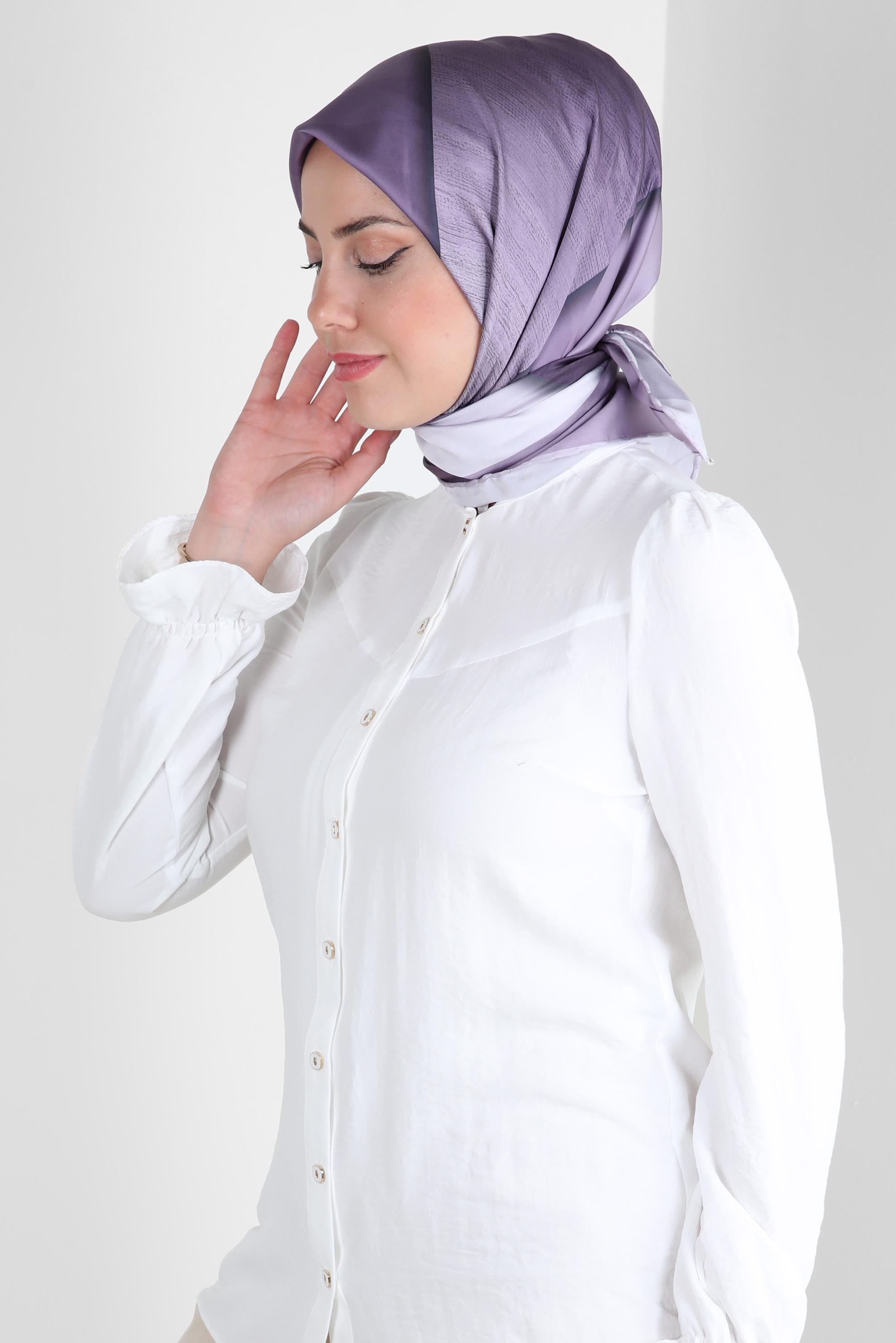 Tesettür giyim MOR ALVİNA DİJİTAL EŞARP 8260