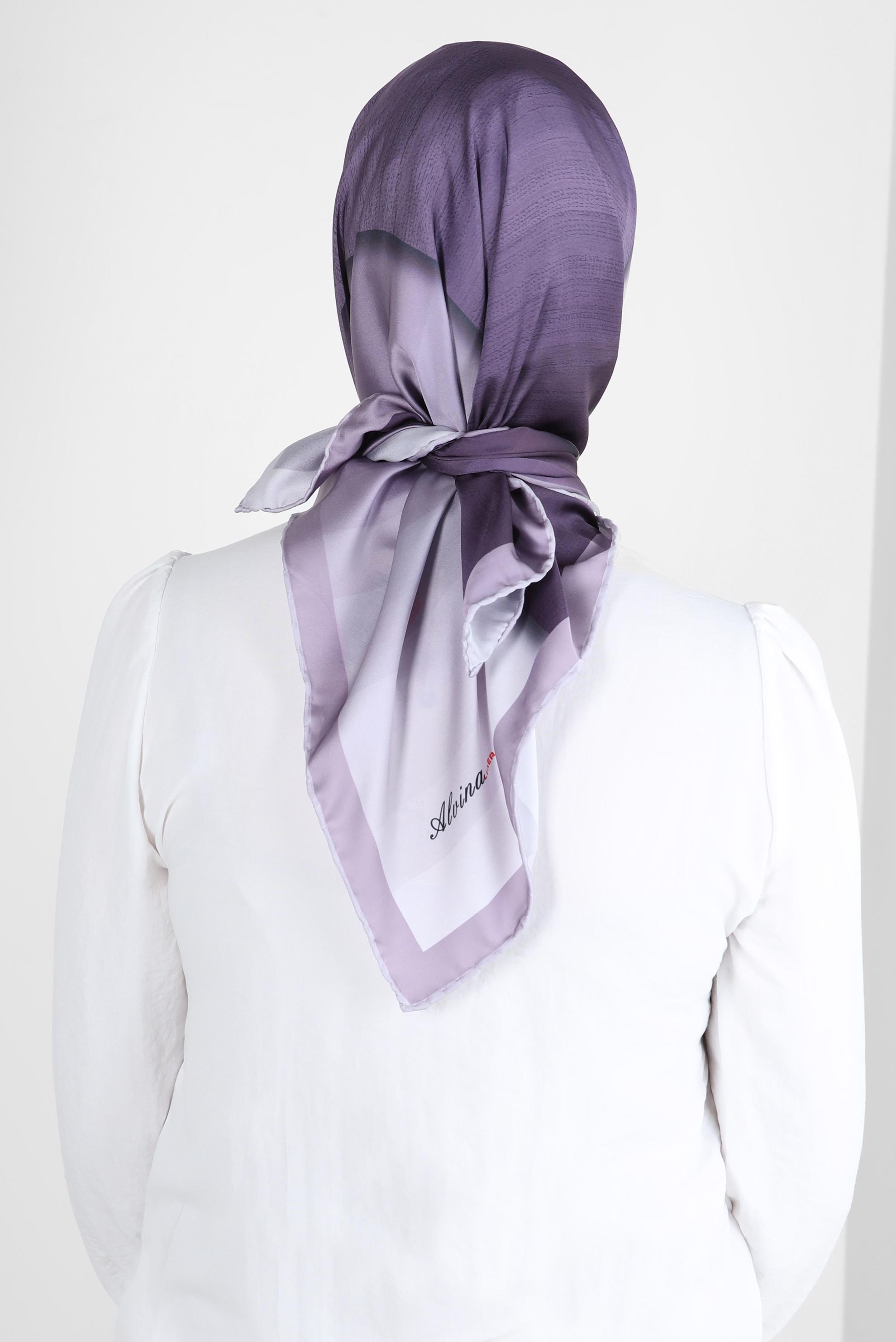 Tesettür giyim MOR ALVİNA DİJİTAL EŞARP 8260