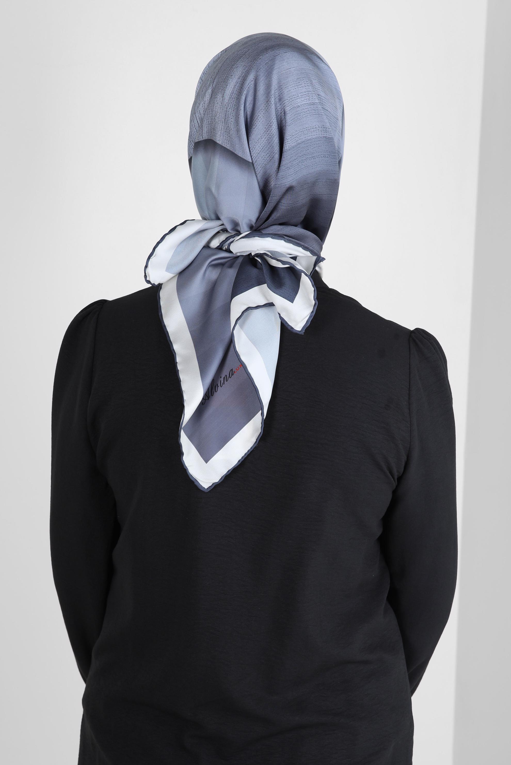 Tesettür giyim GÜMÜŞ ALVİNA DİJİTAL EŞARP 8260