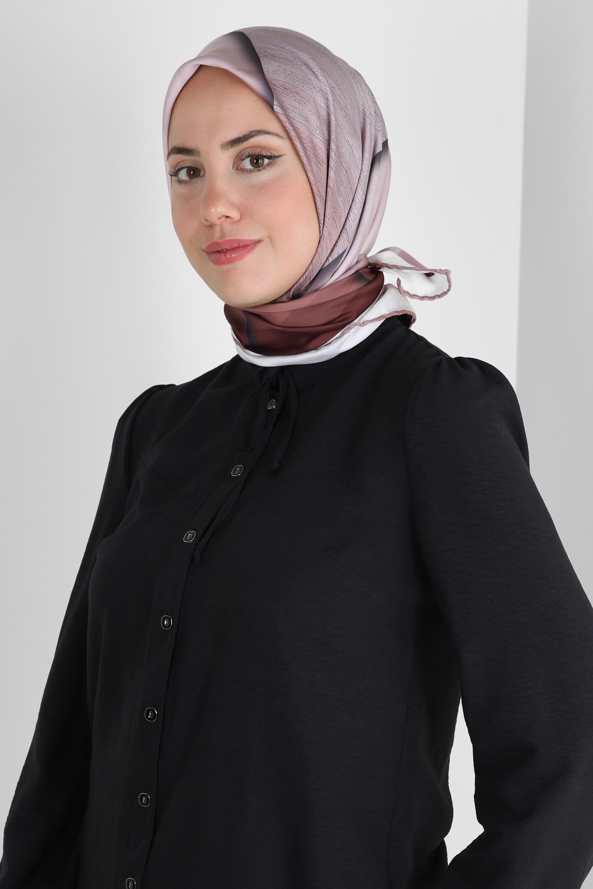 Tesettür giyim TABA ALVİNA DİJİTAL EŞARP 8260