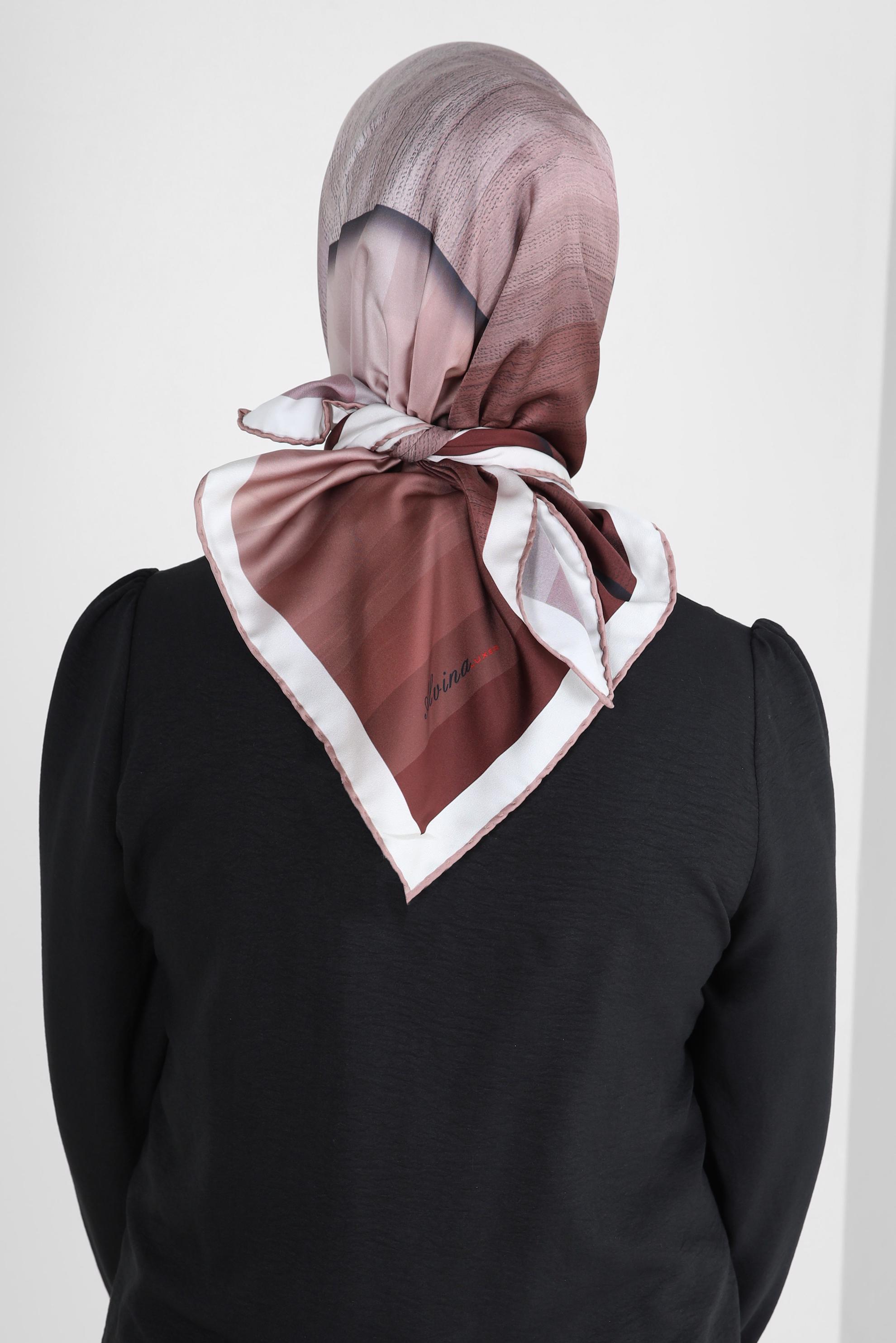 Tesettür giyim TABA ALVİNA DİJİTAL EŞARP 8260