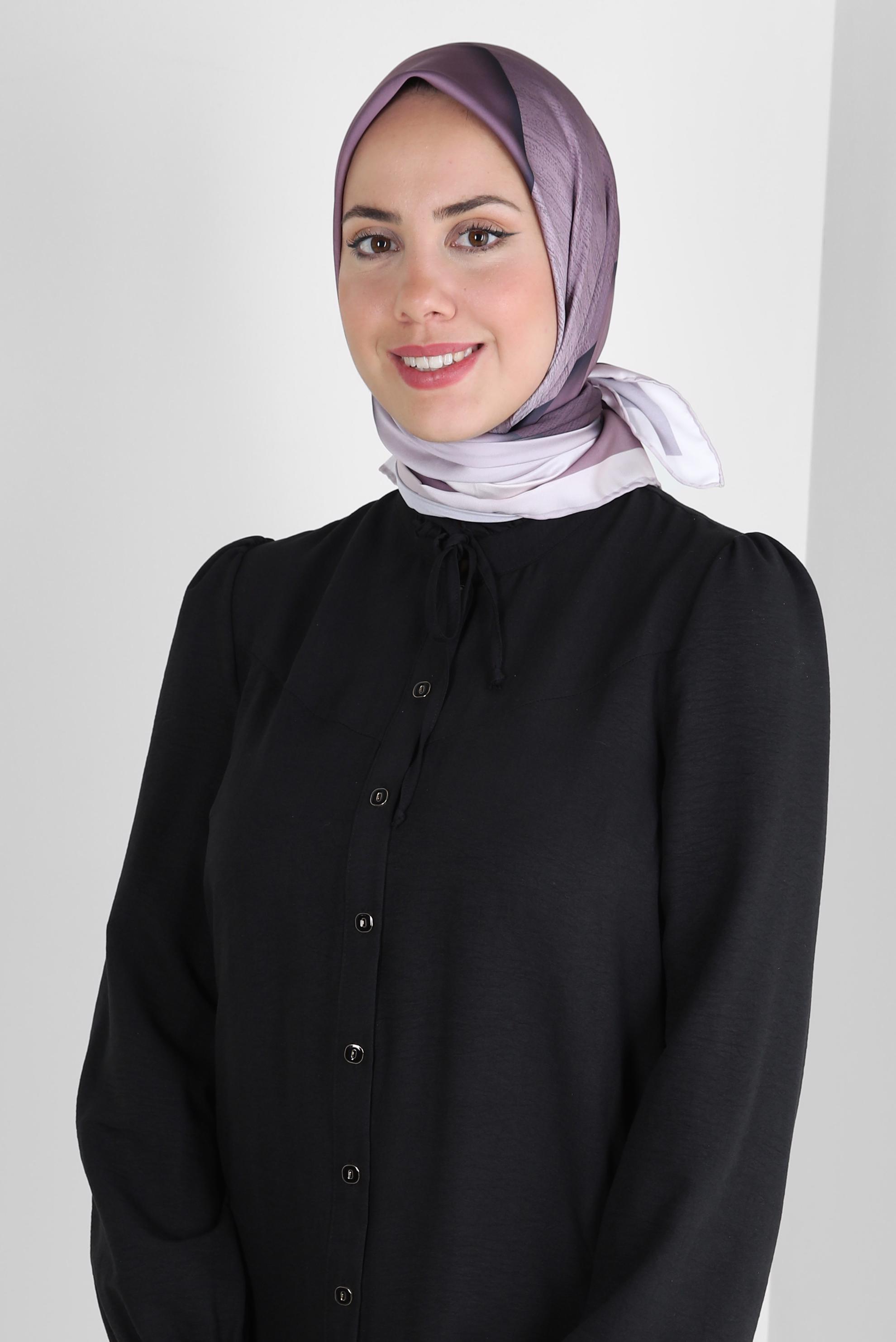 Tesettür giyim PEMBE ALVİNA DİJİTAL EŞARP 8260