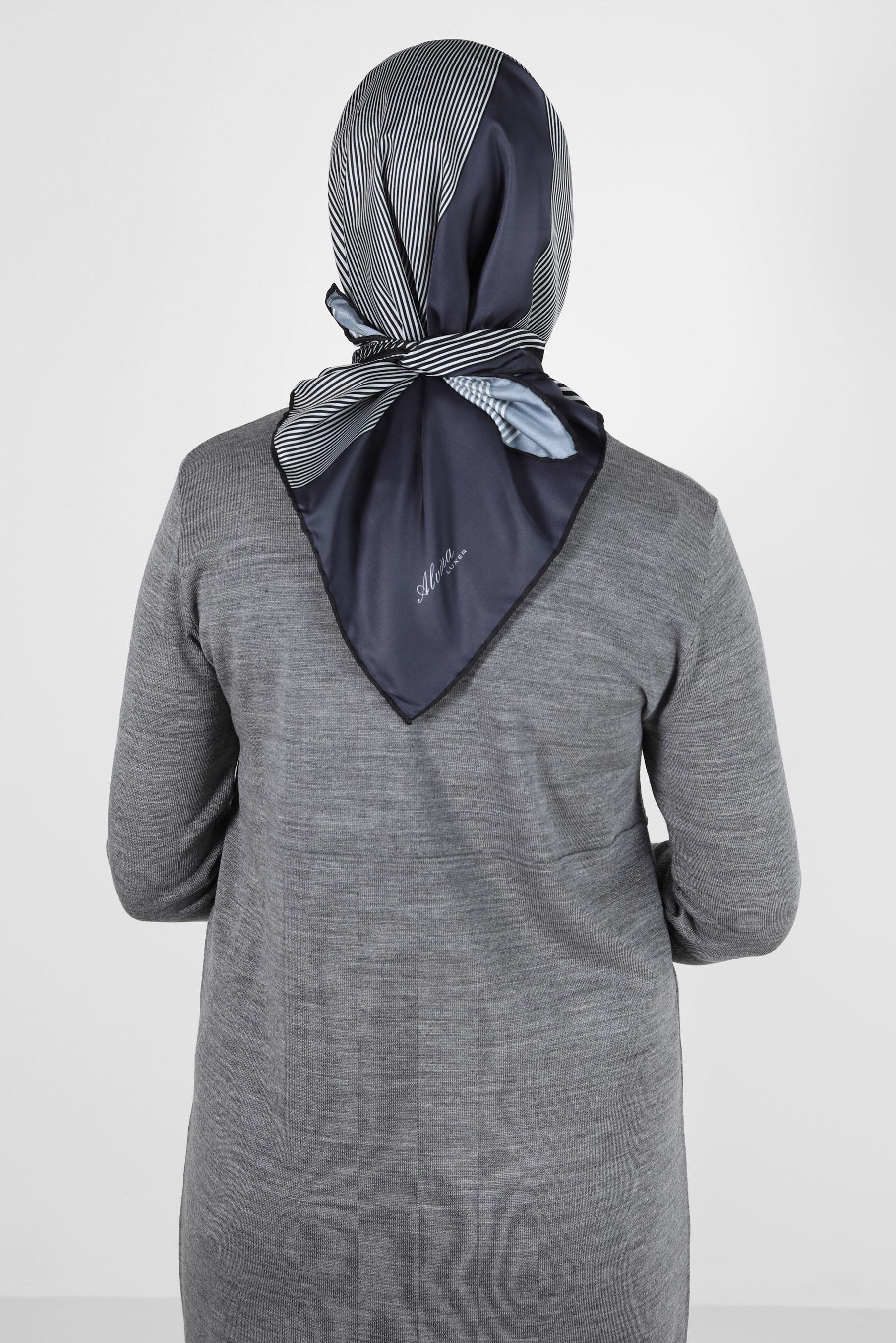 Tesettür giyim SİYAH ALVİNA DİJİTAL EŞARP 8262