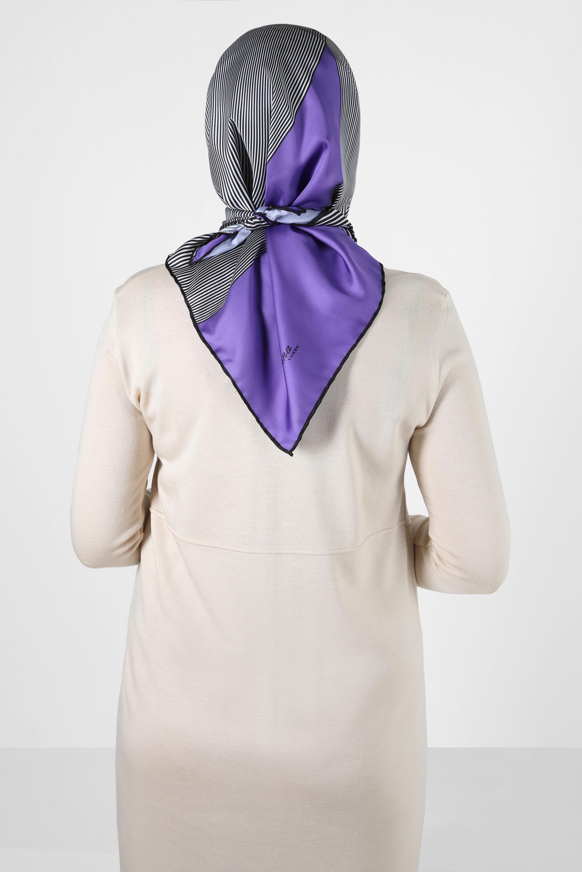 Tesettür giyim SİYAH ALVİNA DİJİTAL EŞARP 8262