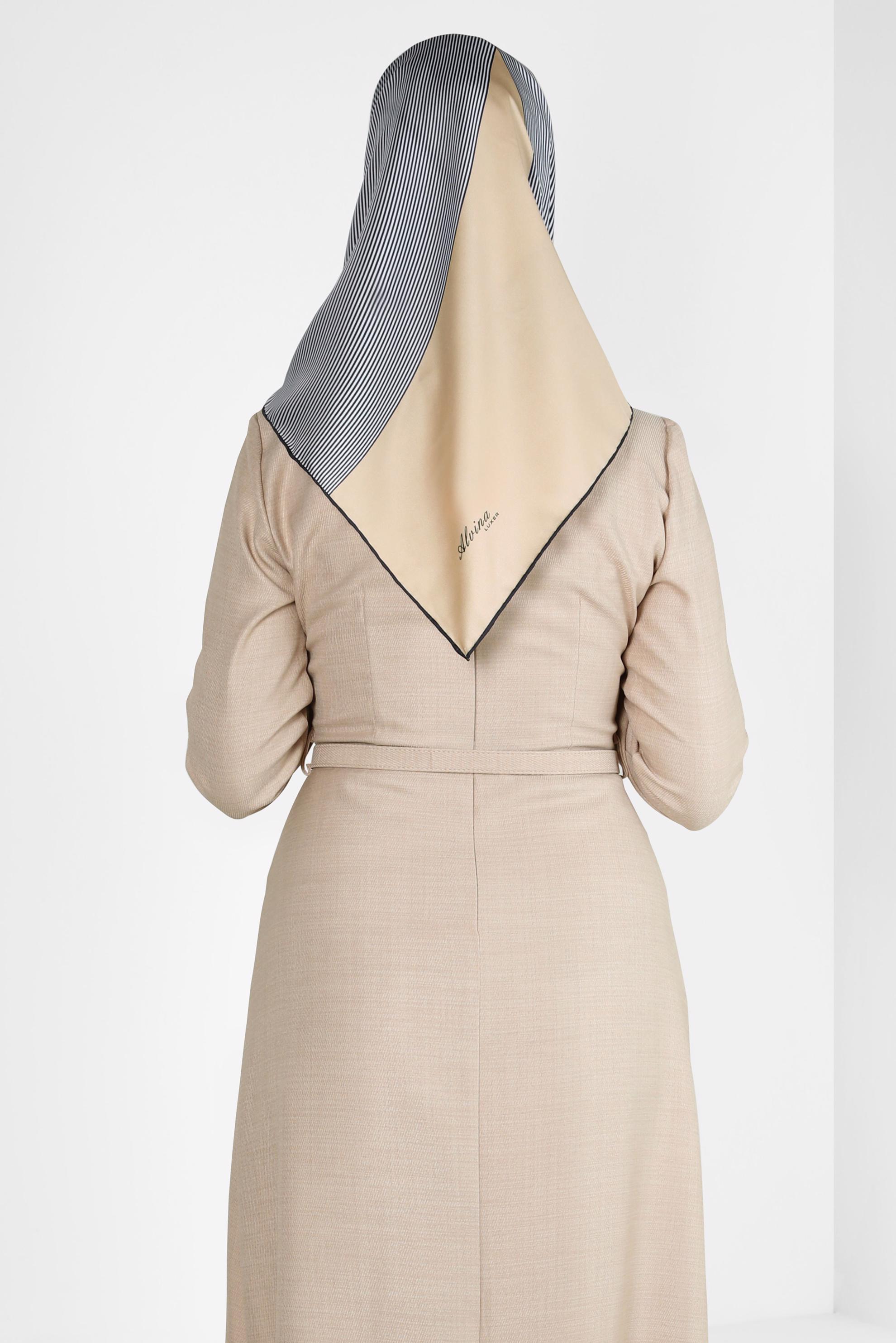 Tesettür giyim SİYAH ALVİNA DİJİTAL EŞARP 8262