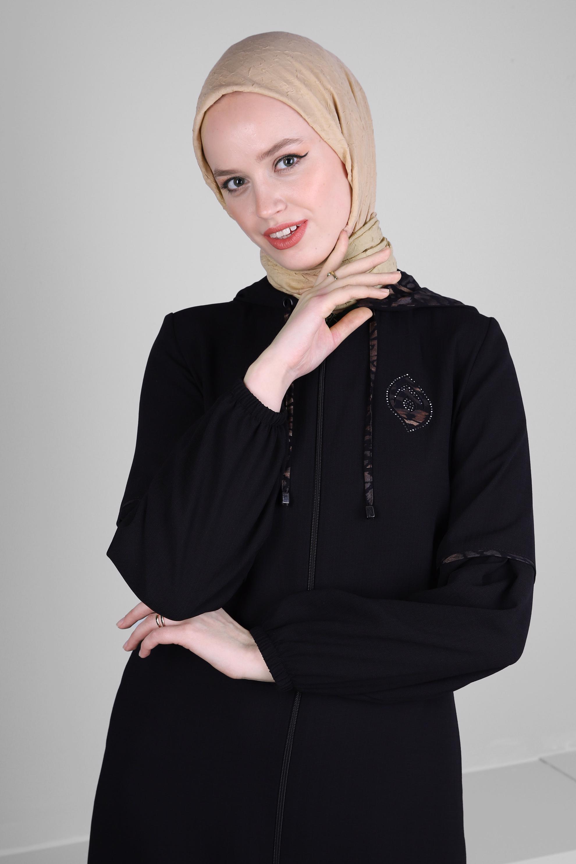 Tesettür giyim BEJ ALVİNA KRAŞ EŞARP 8233