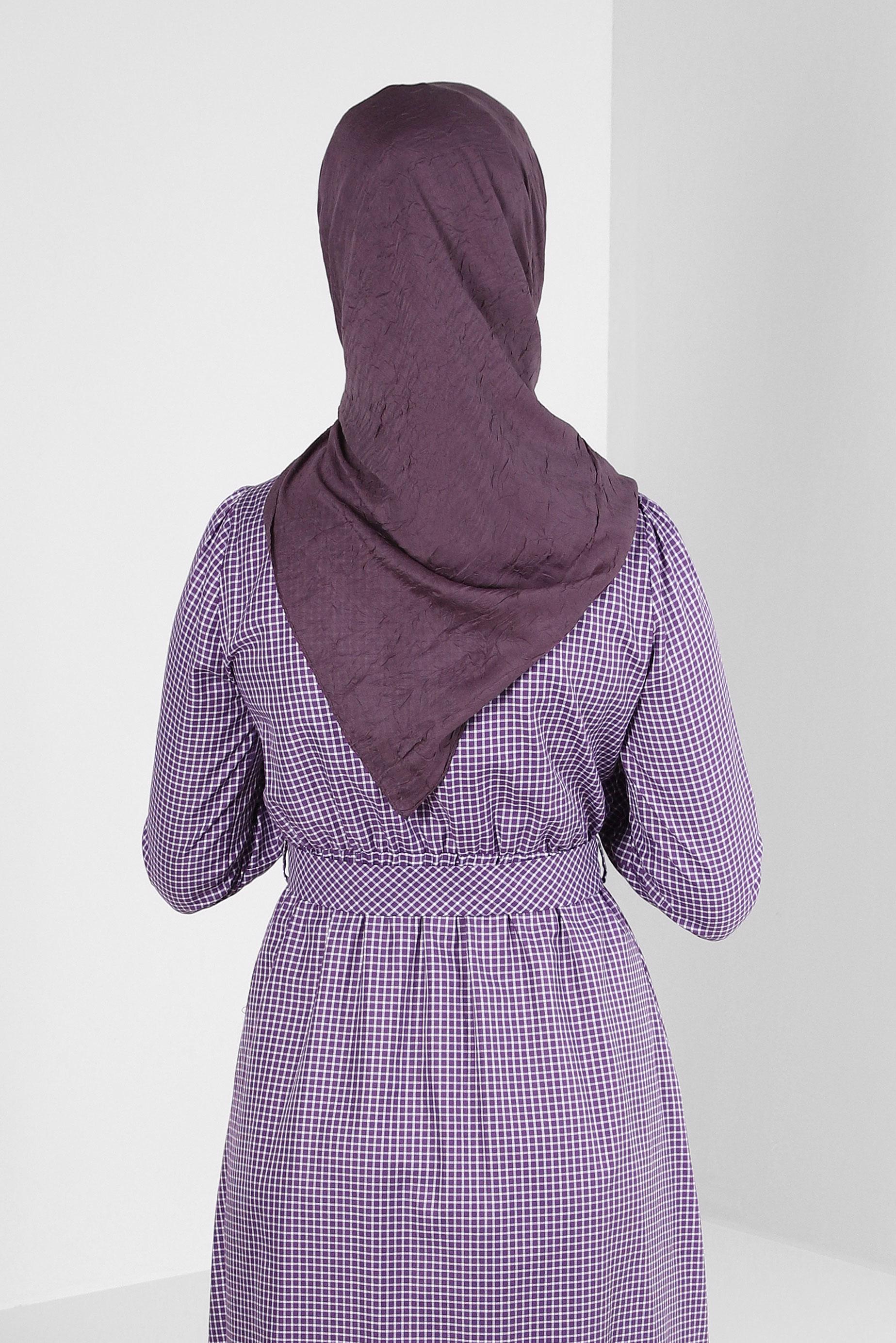 Tesettür giyim MOR ALVİNA KRAŞ EŞARP 8233