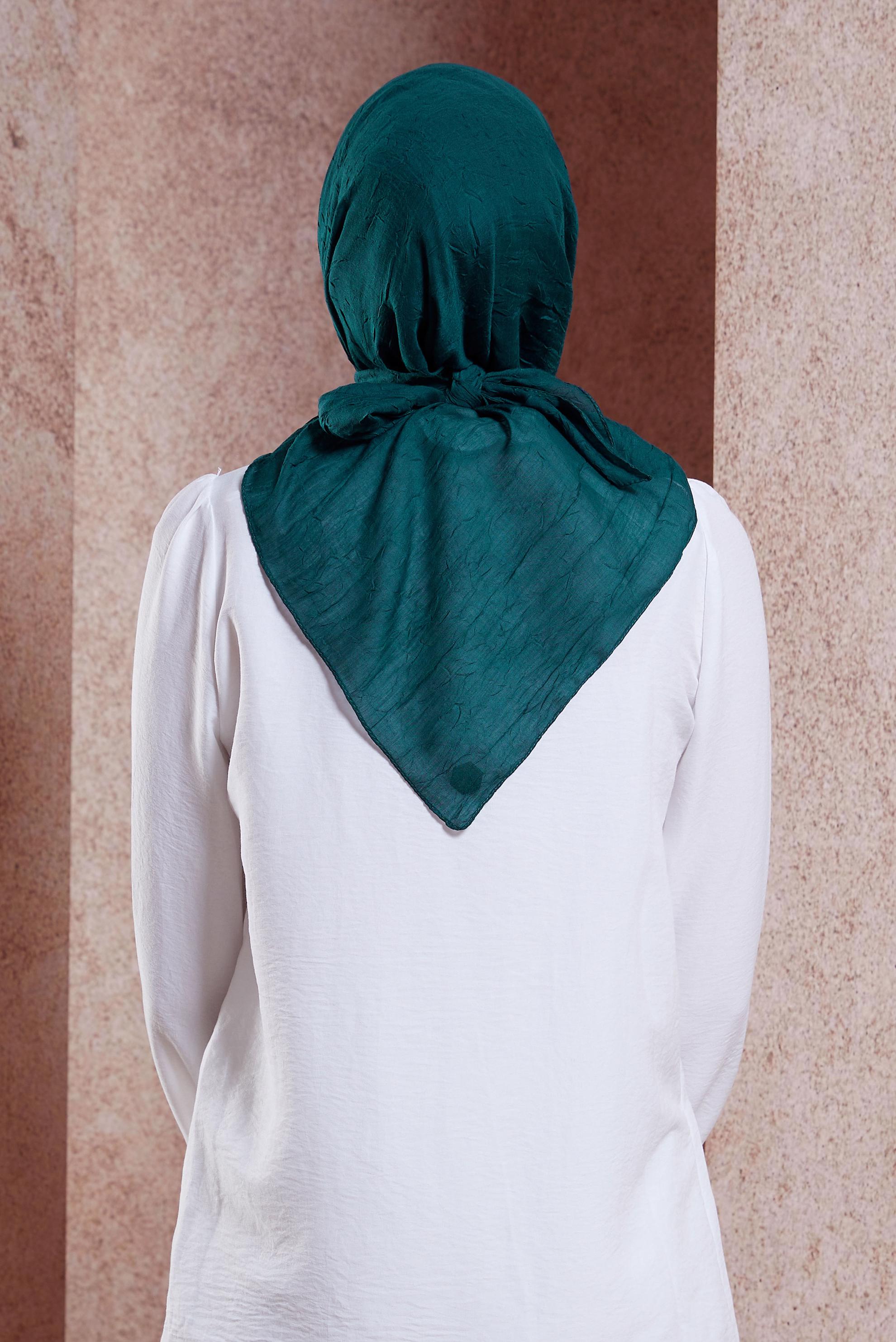 Tesettür giyim MAVİ ALVİNA KRAŞ EŞARP 8233