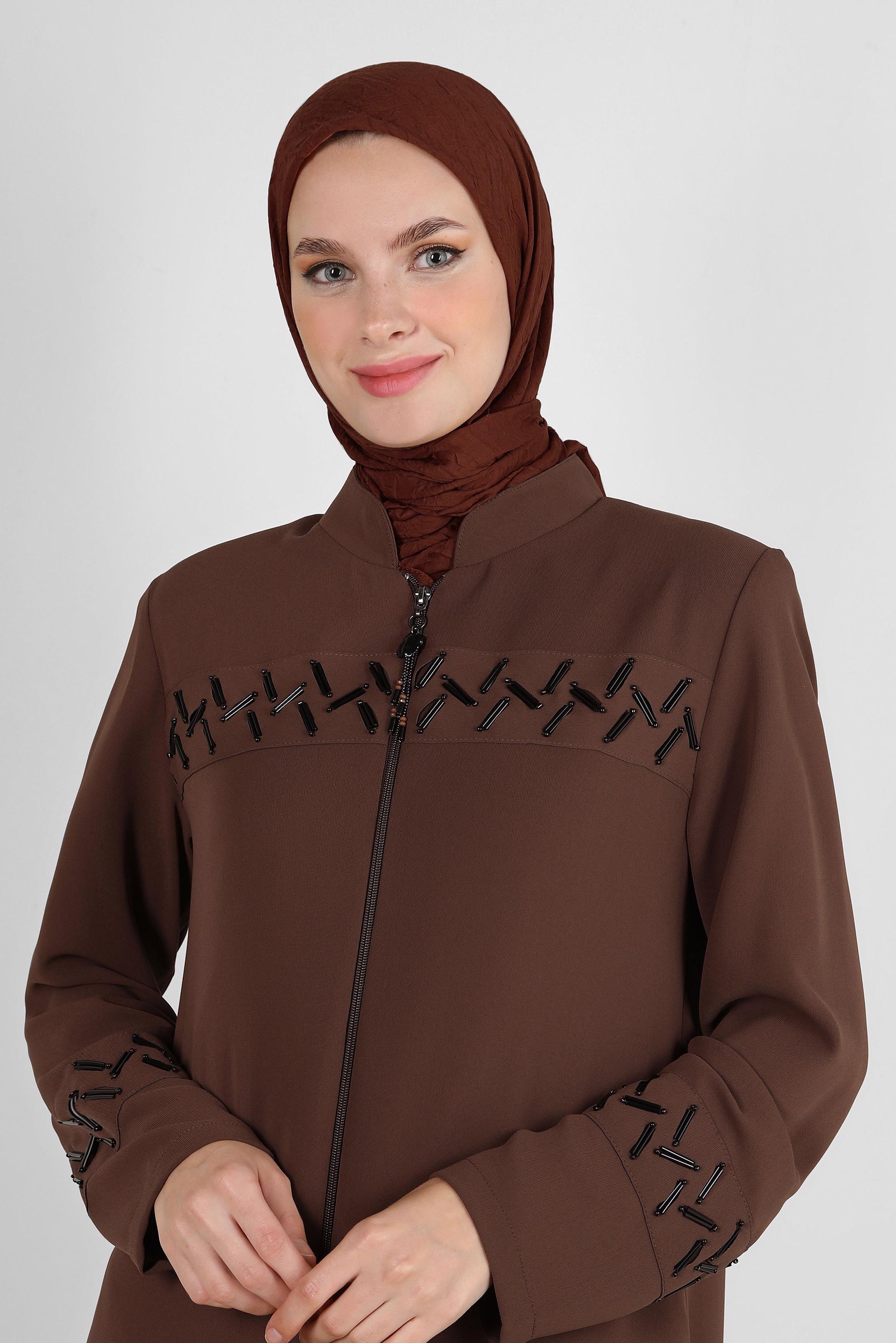 Tesettür giyim TURUNCU ALVİNA KRAŞ EŞARP 8233