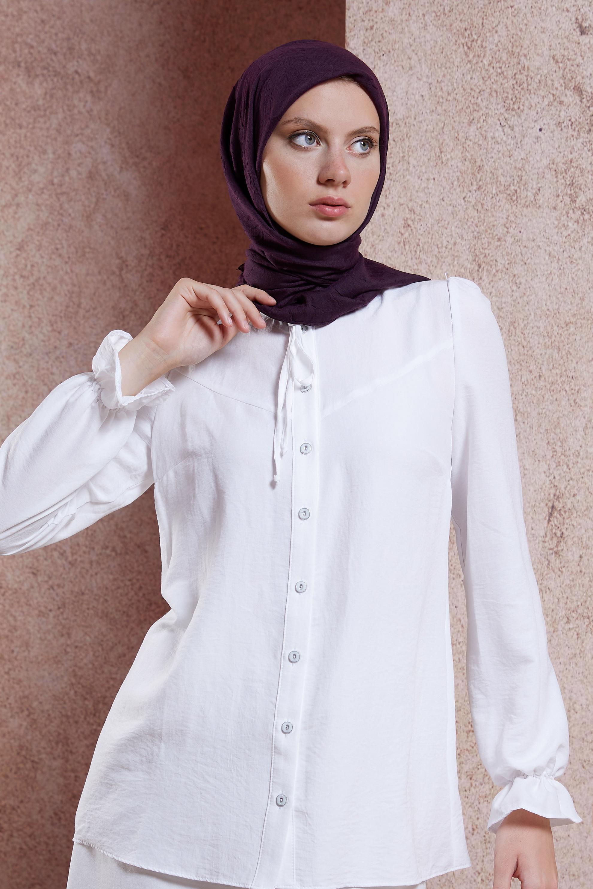 Tesettür giyim MÜRDÜM ALVİNA KRAŞ EŞARP 8233