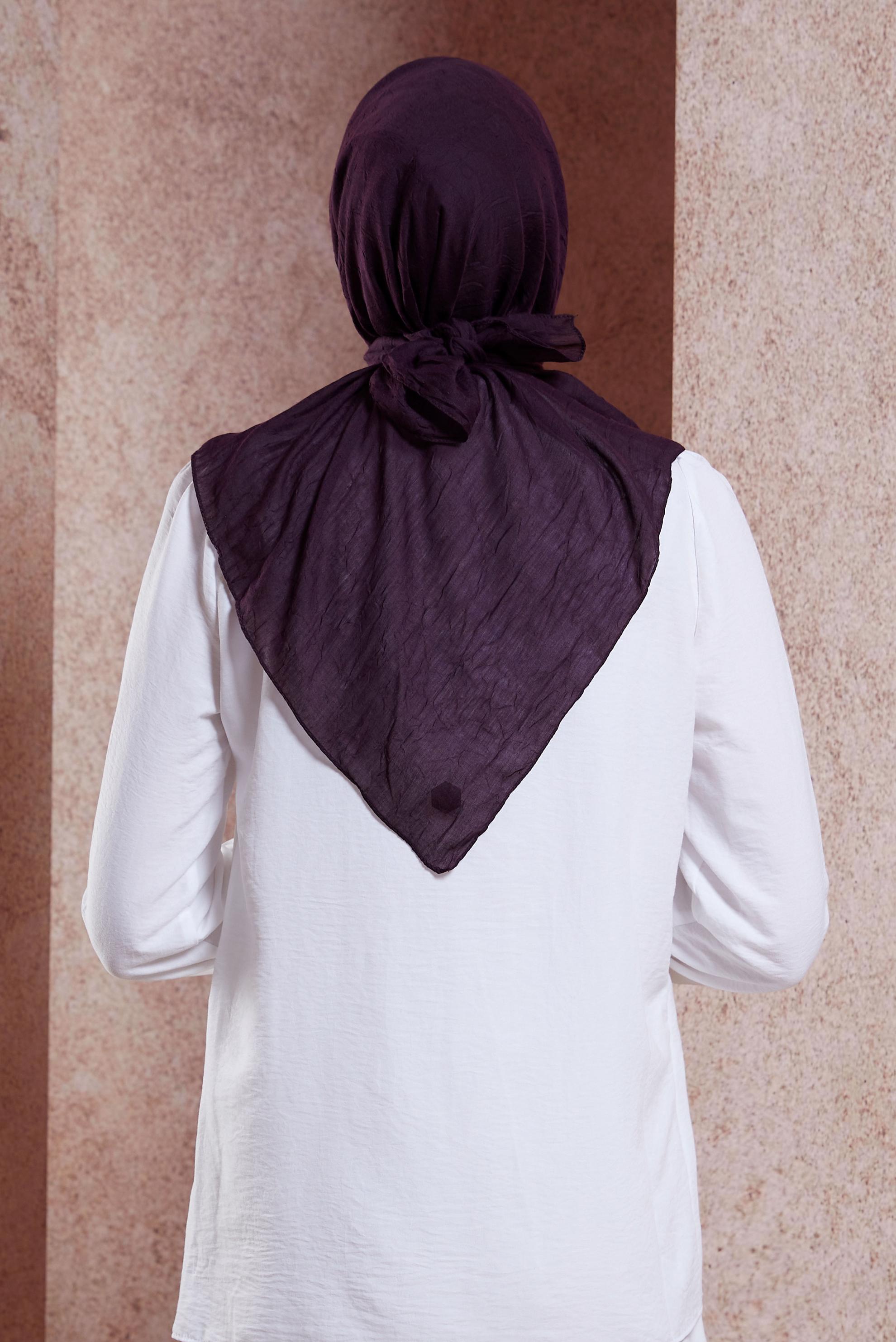 Tesettür giyim MÜRDÜM ALVİNA KRAŞ EŞARP 8233